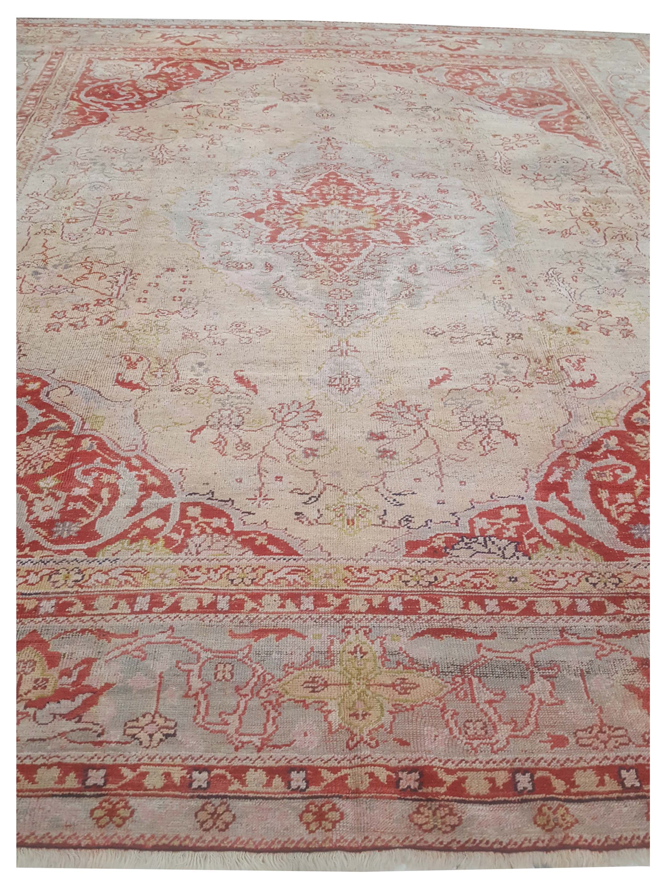 Antique Ushak Taupe 12x16 - Image 3 of 6