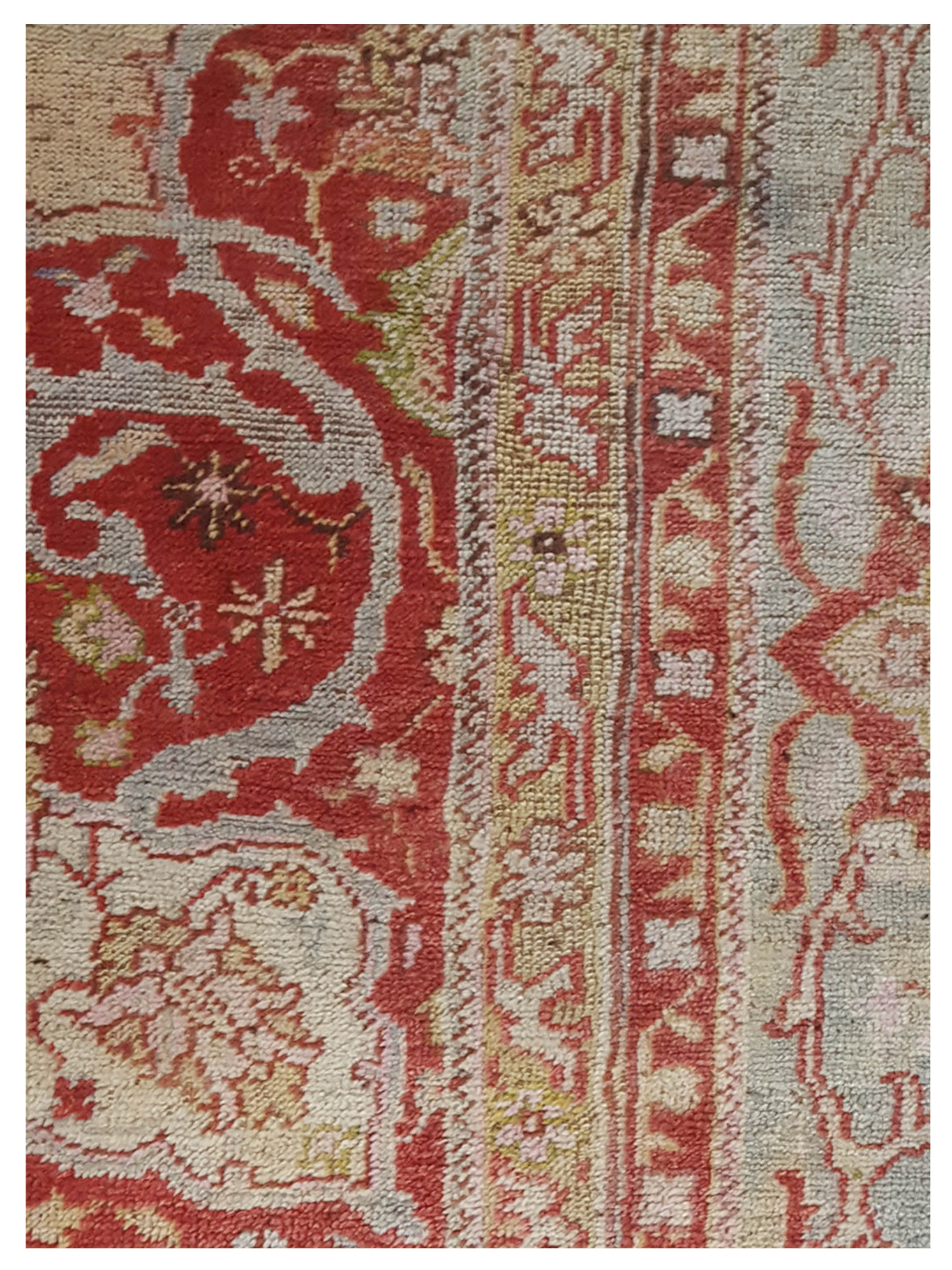 Antique Ushak Taupe 12x16 - Image 4 of 6