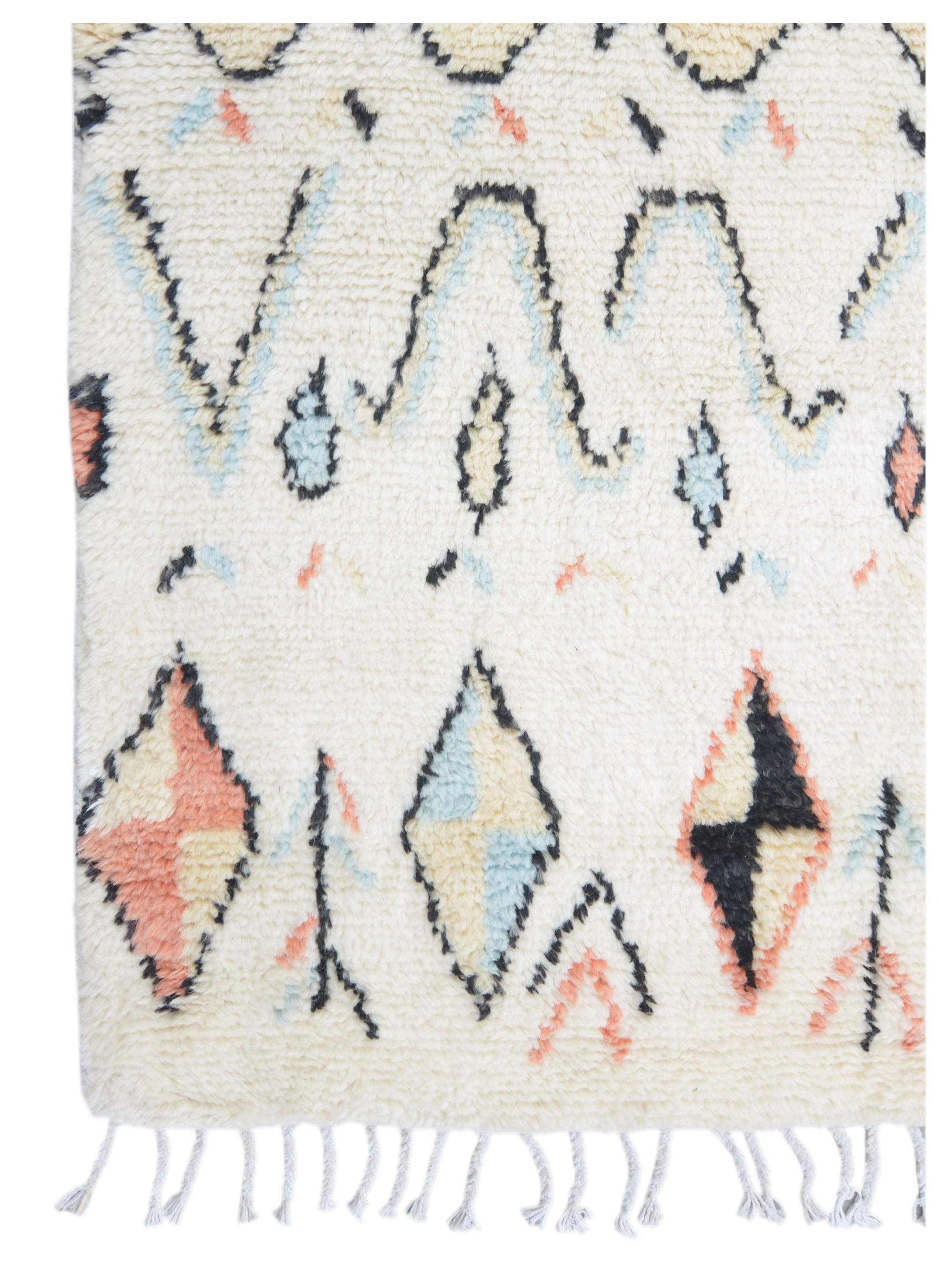 Moroccan Hand Knotted Ivory - Image 4 of 5