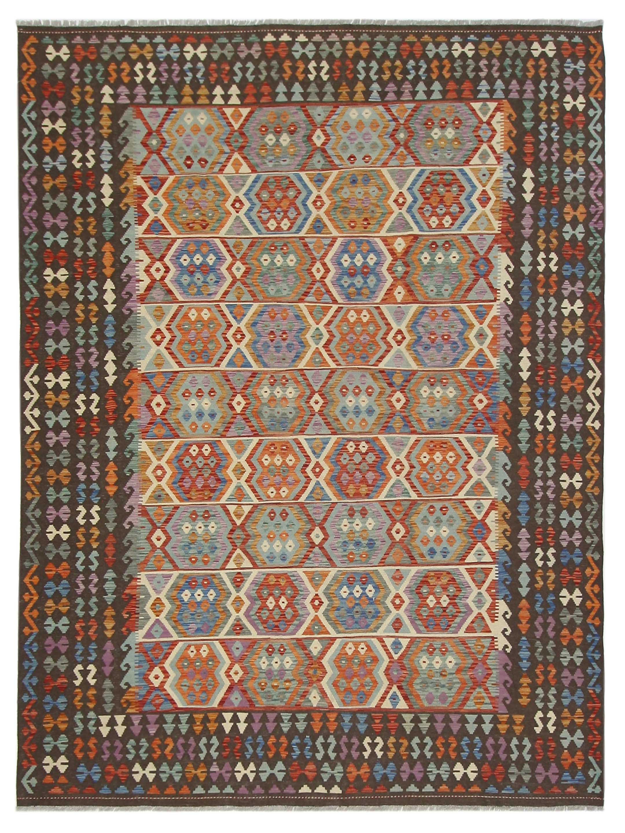 Kilim Hand Woven Multi 9x12