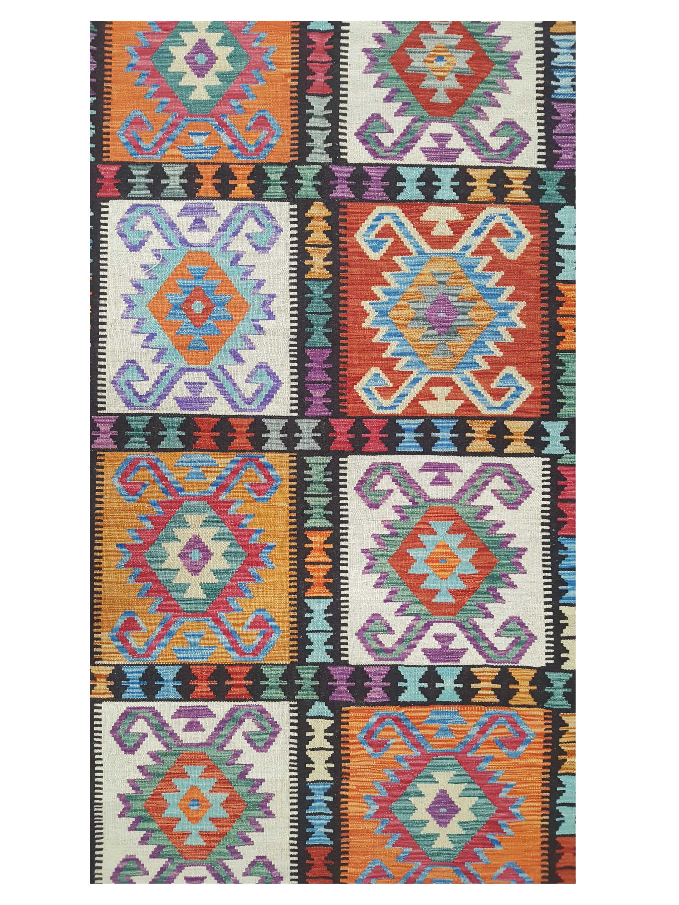 Kilim Hand Woven Multi 10x13 - Image 4 of 5