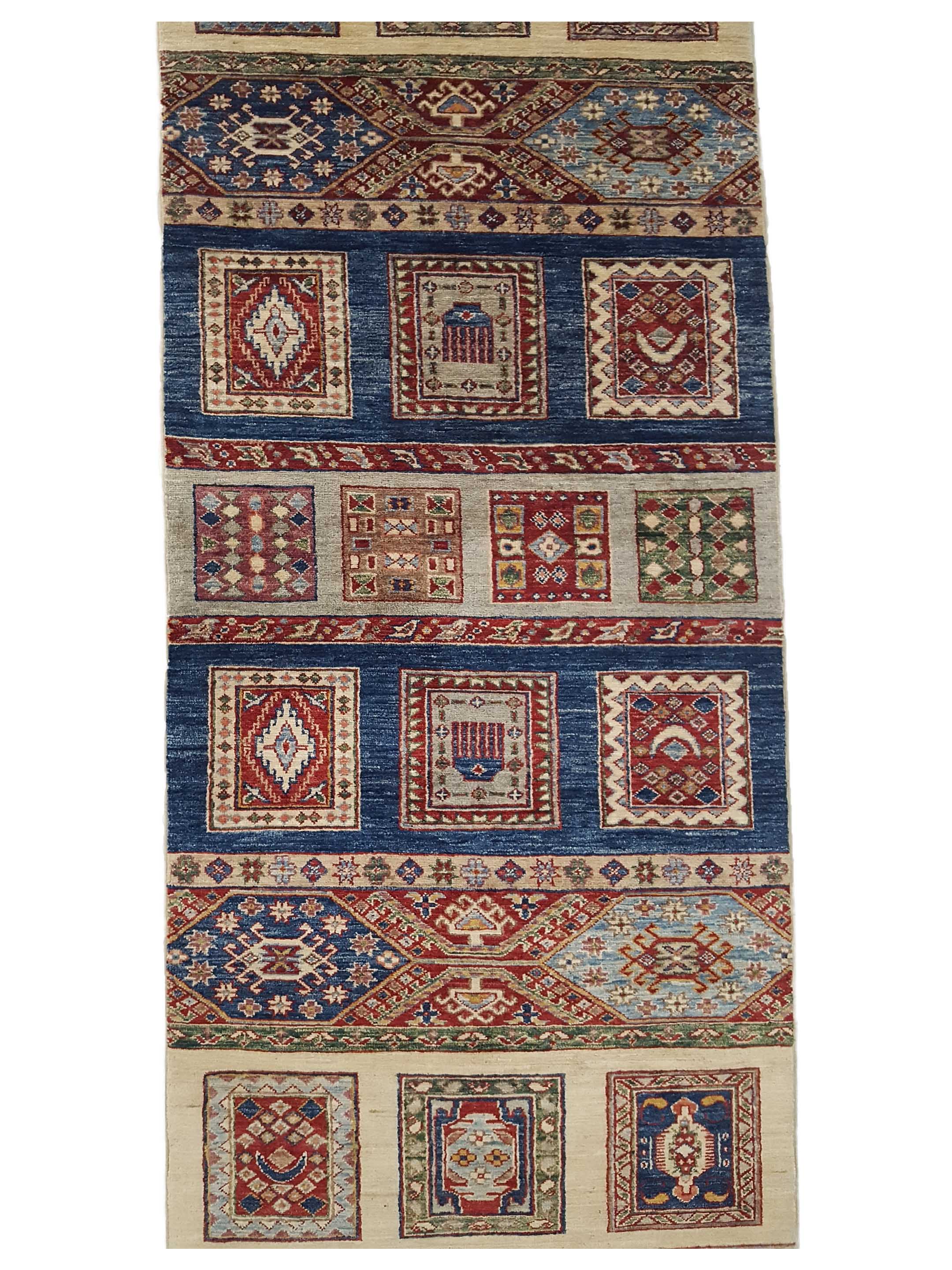 Khorgeen Hand Knotted Multi 3x10 - Image 5 of 6