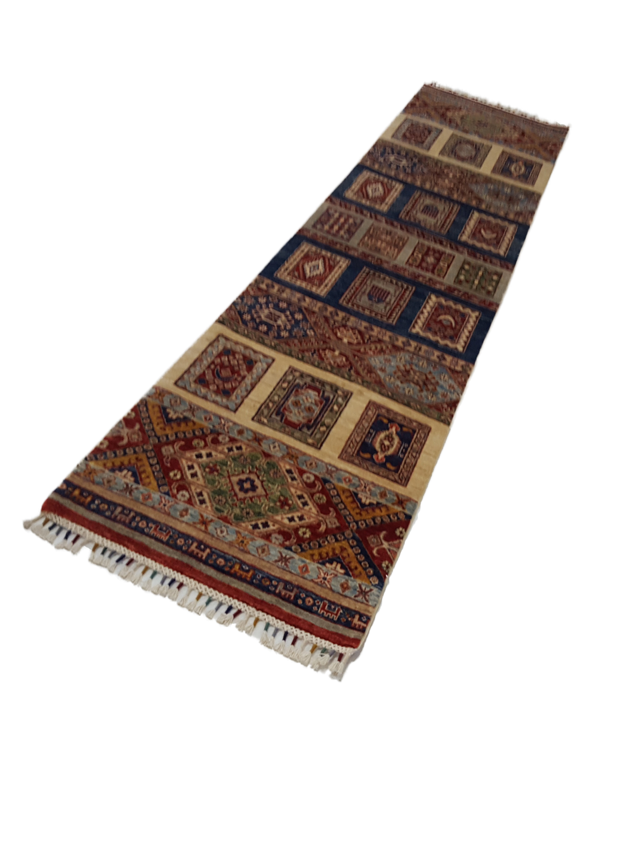 Khorgeen Hand Knotted Multi 3x10 - Image 6 of 6