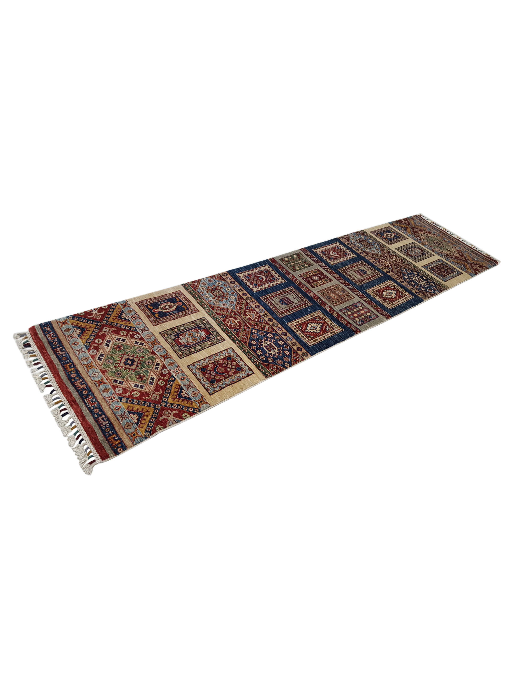 Khorgeen Hand Knotted Multi 3x10 - Image 6 of 6