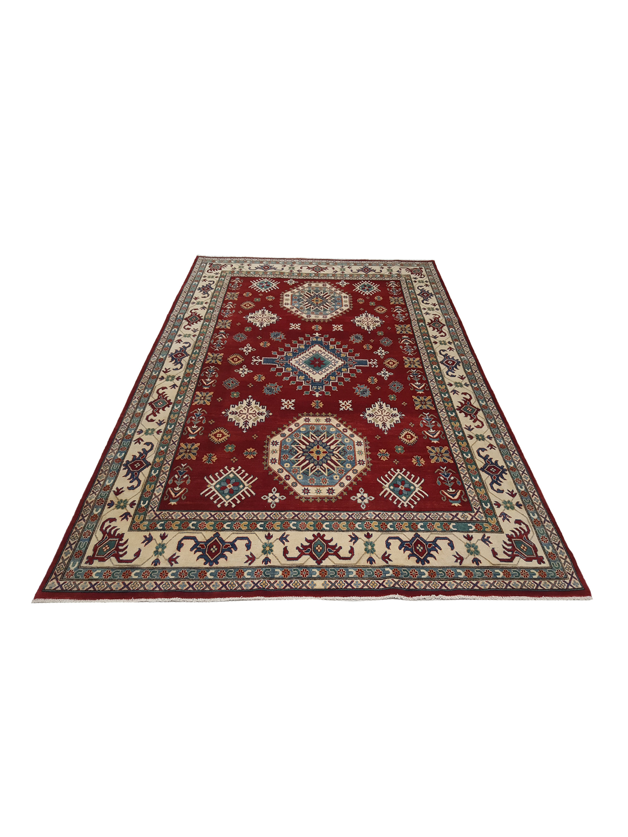 Kazak Hand Knotted Red 9x12 - Image 2 of 6