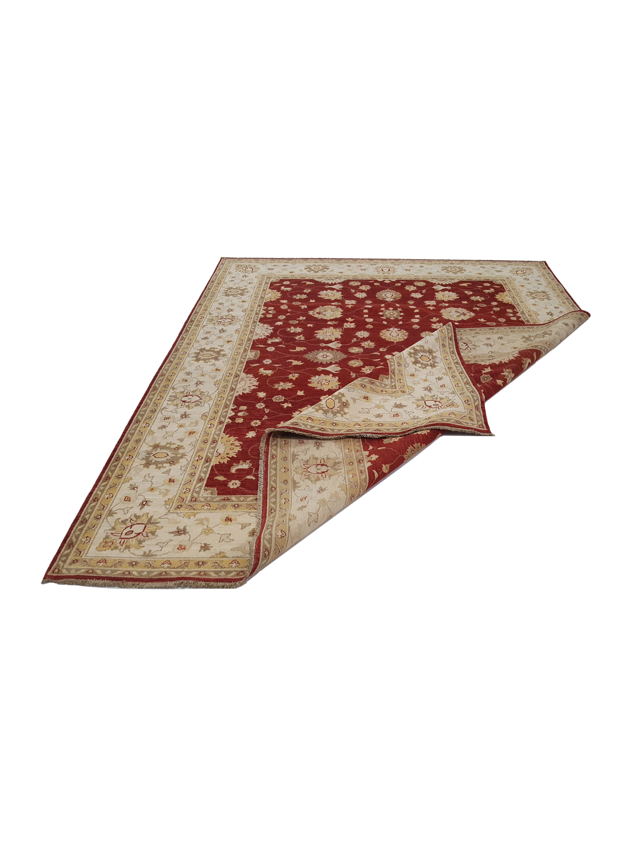 Ziegler Hand Knotted Red 8x10 - Image 3 of 6