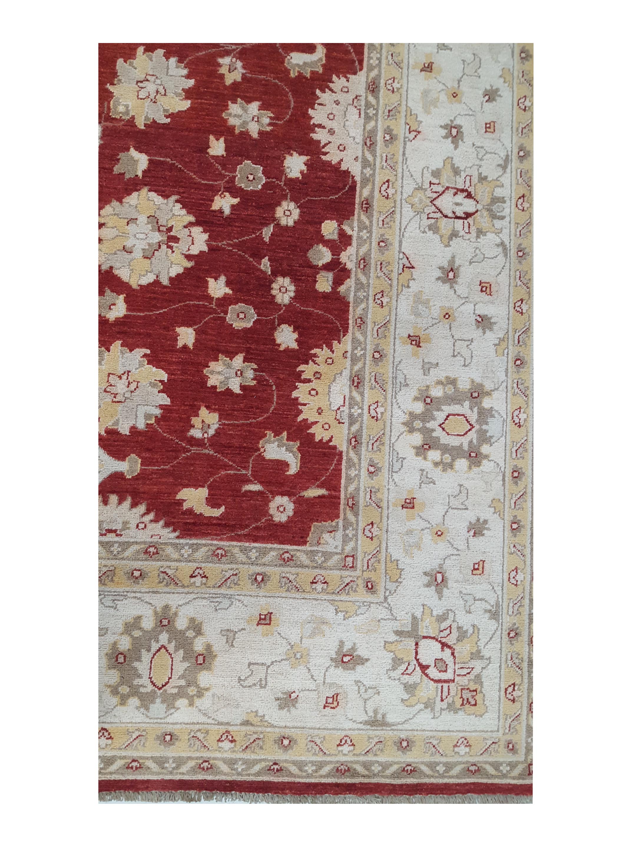 Ziegler Hand Knotted Red 8x10 - Image 4 of 6