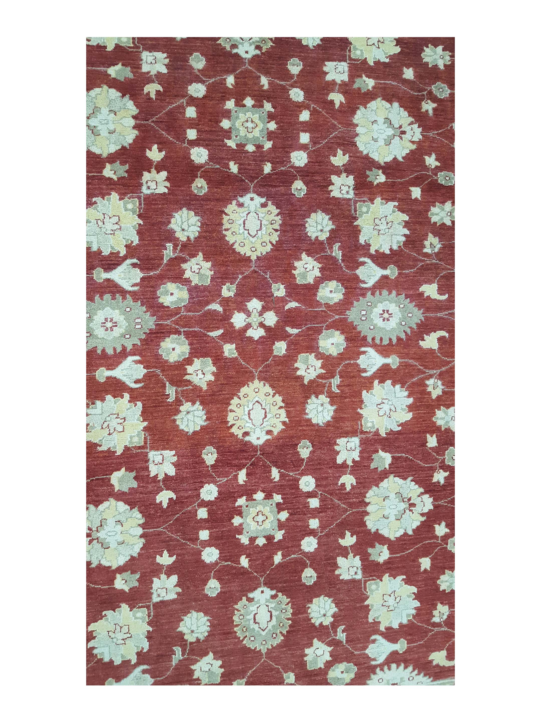 Ziegler Hand Knotted Red 8x10 - Image 5 of 6