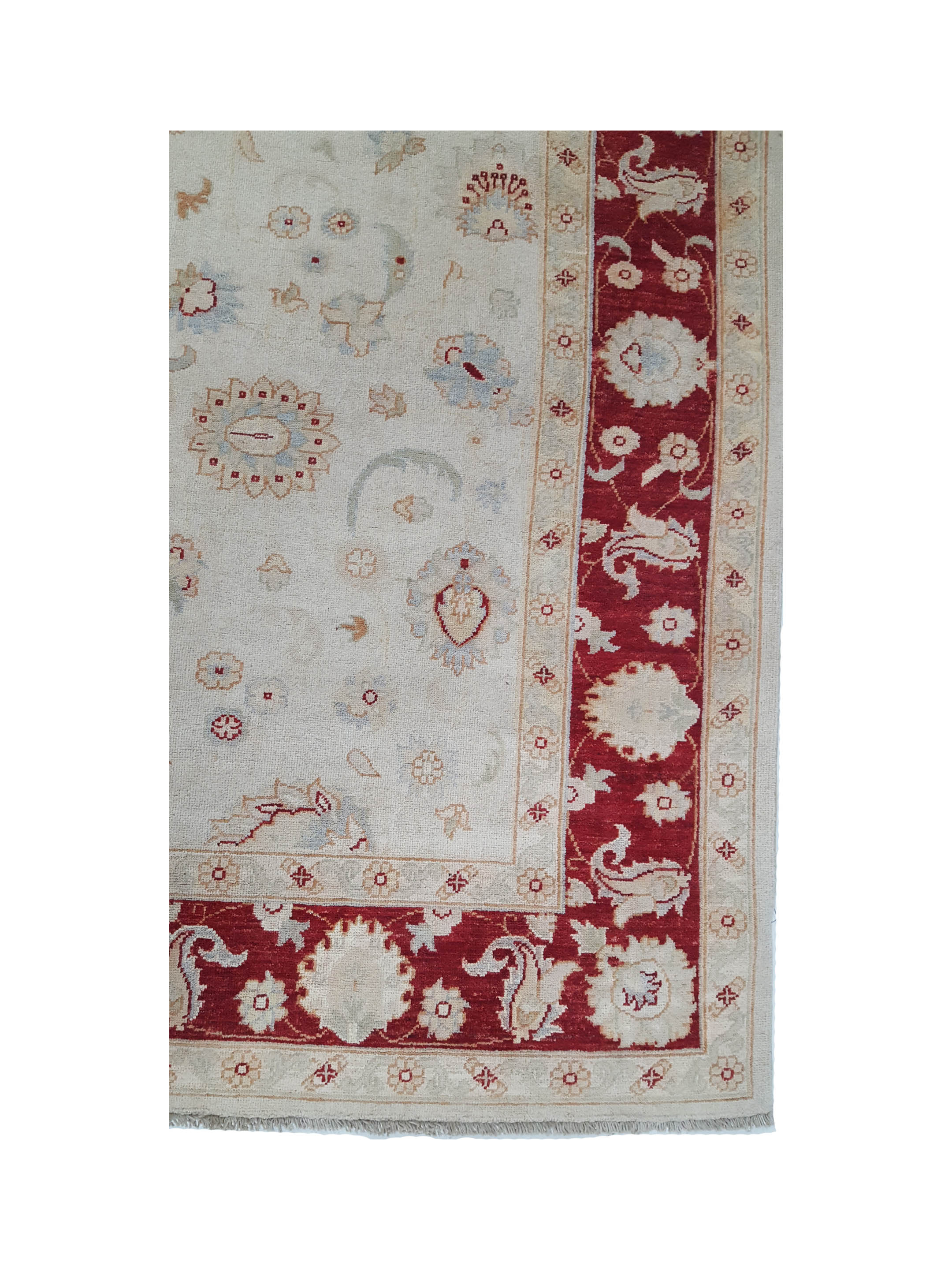 Ziegler Hand Knotted Ivory 7x10 - Image 4 of 6