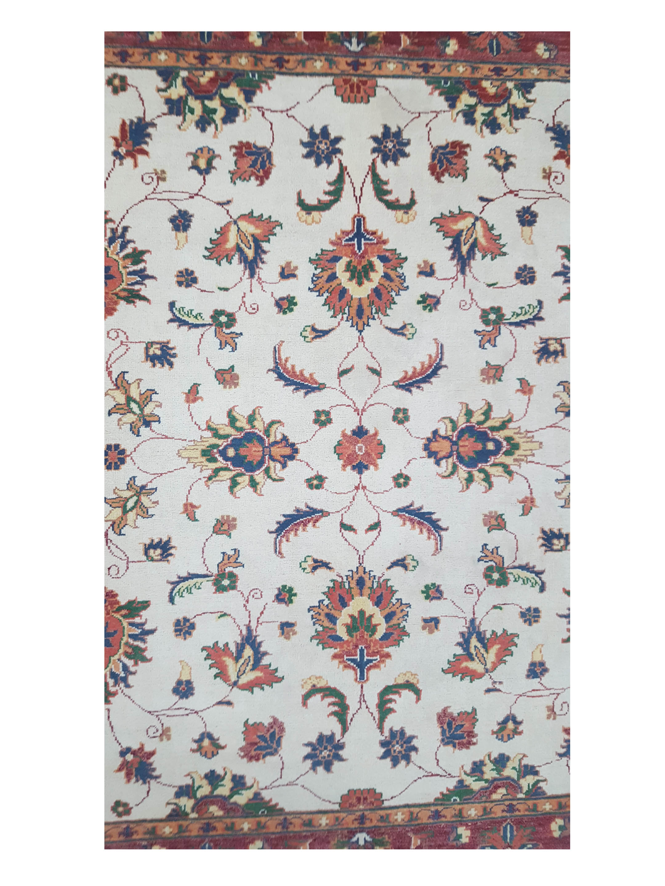 Ziegler Hand Knotted Ivory 5x6 - Image 5 of 6