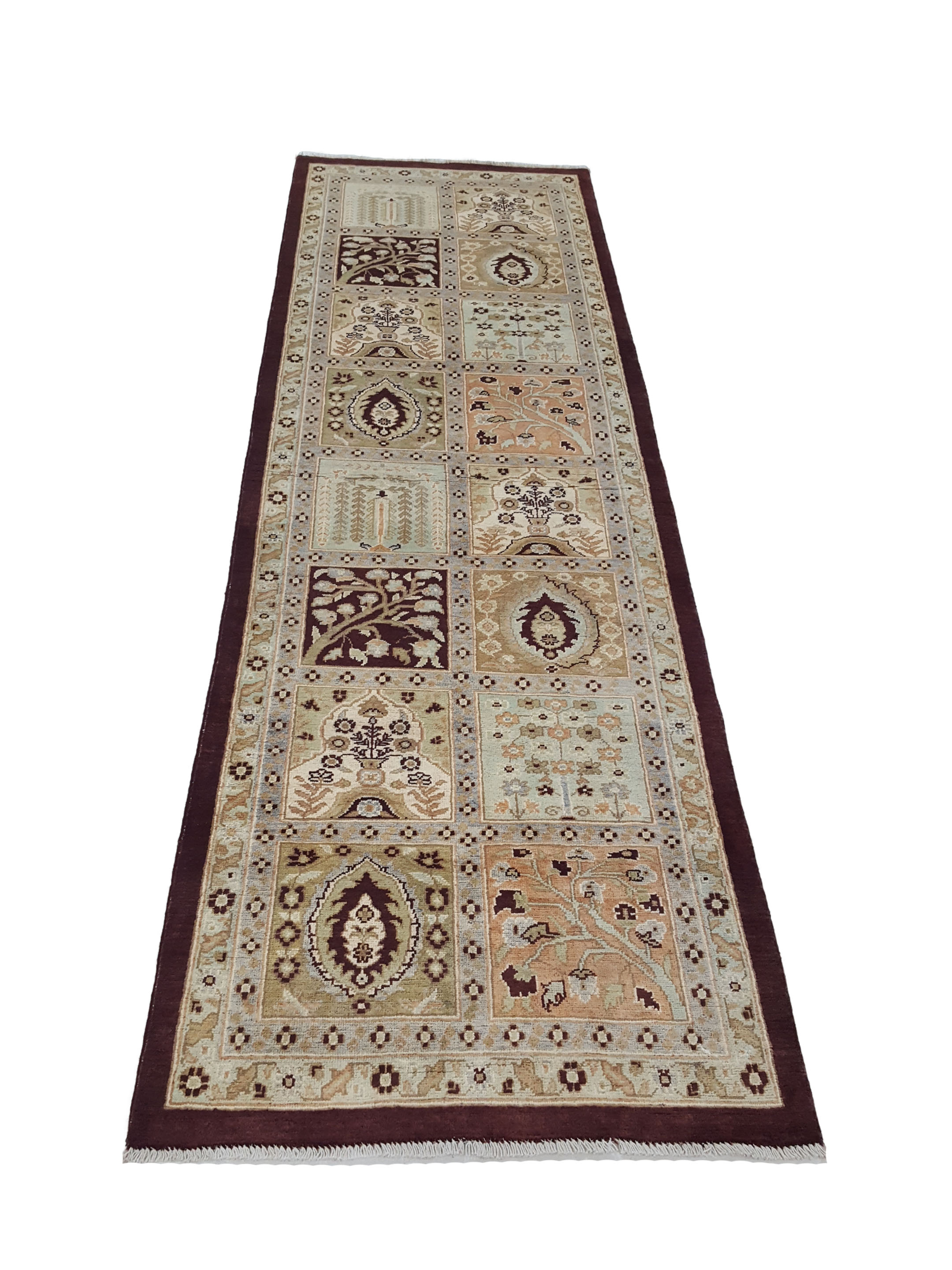 Ziegler Hand Knotted Brown 3x9 - Image 2 of 6