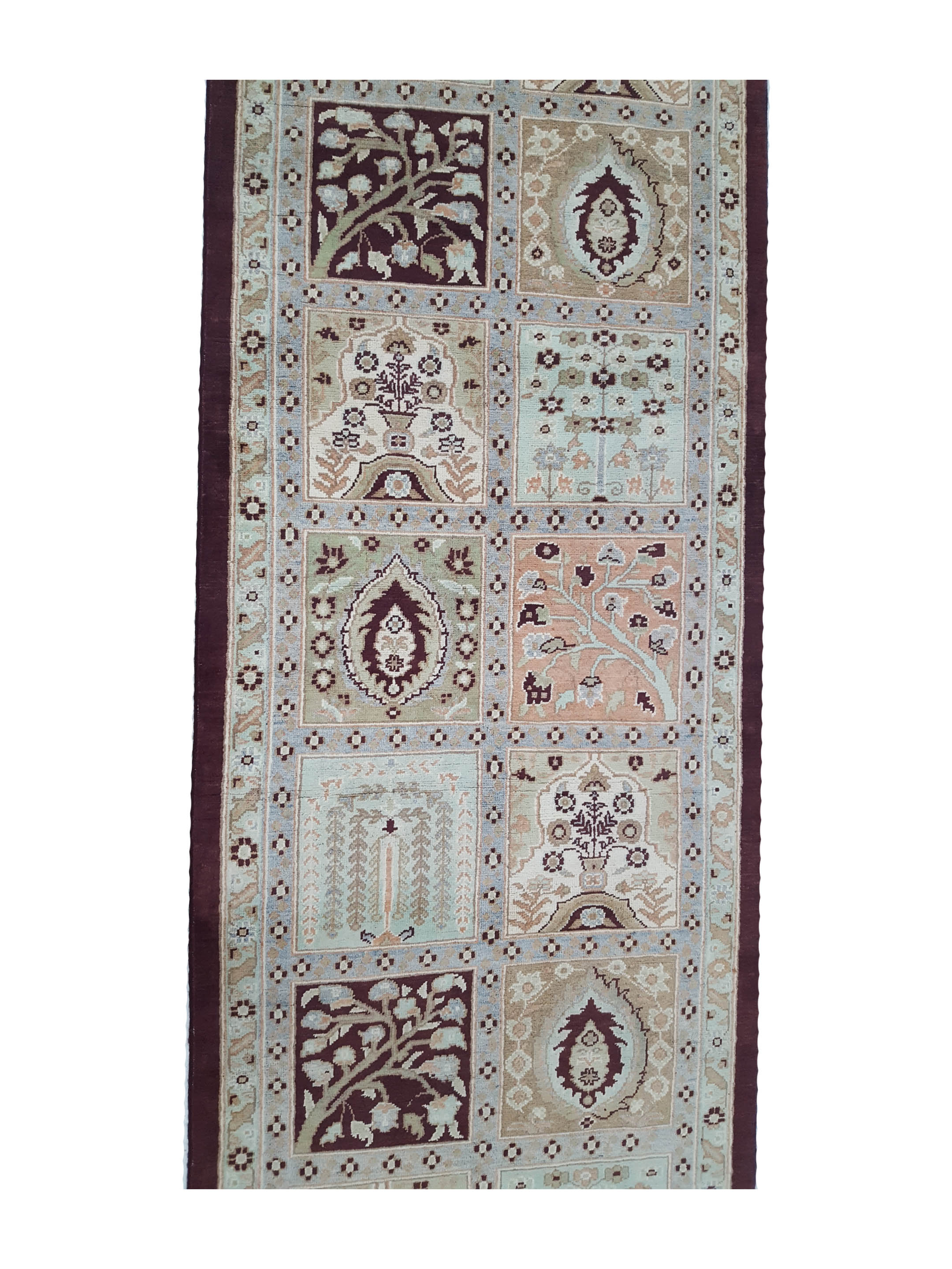 Ziegler Hand Knotted Brown 3x9 - Image 5 of 6