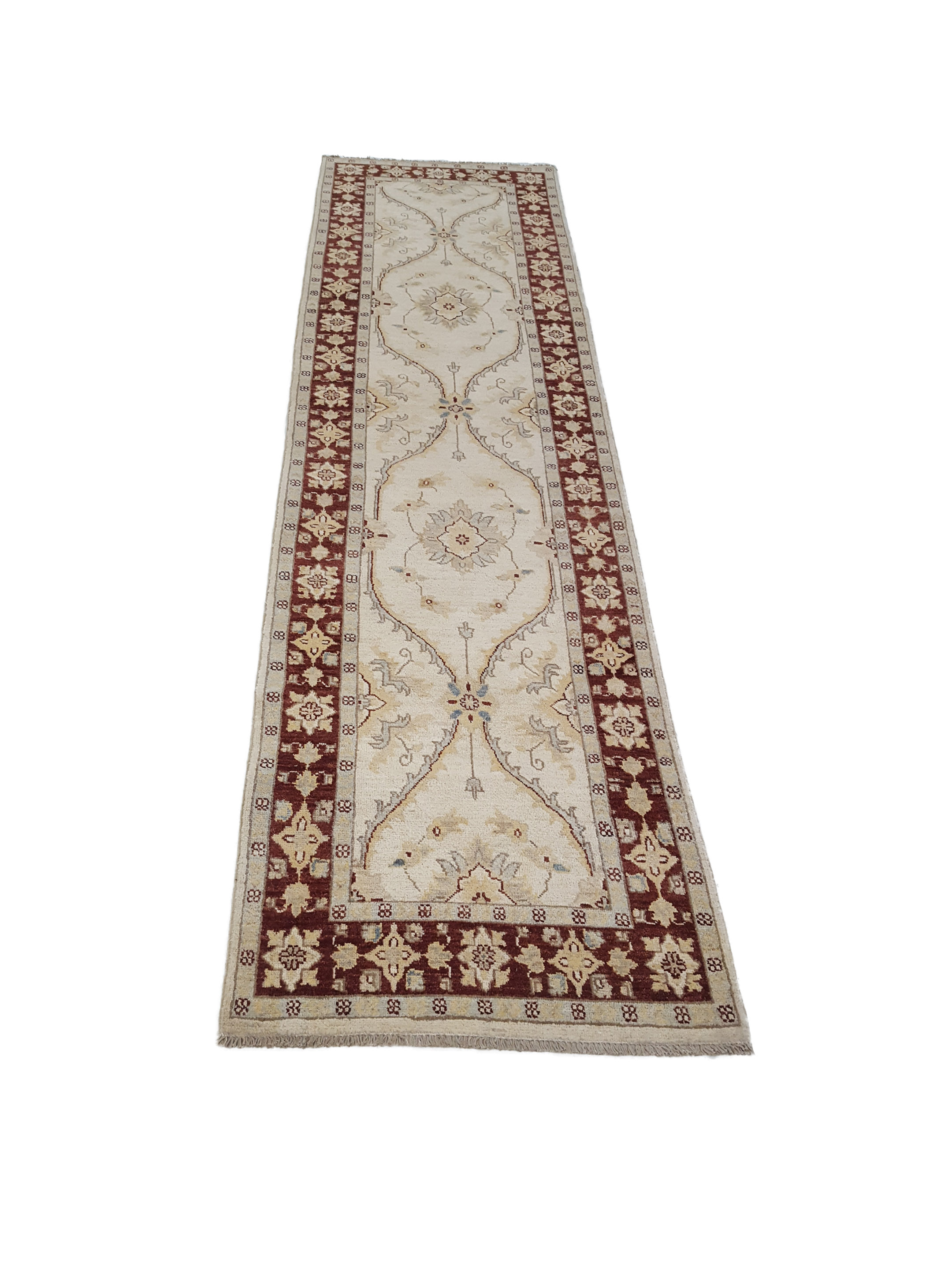 Ziegler Hand Knotted Ivory 3x10 - Image 2 of 6