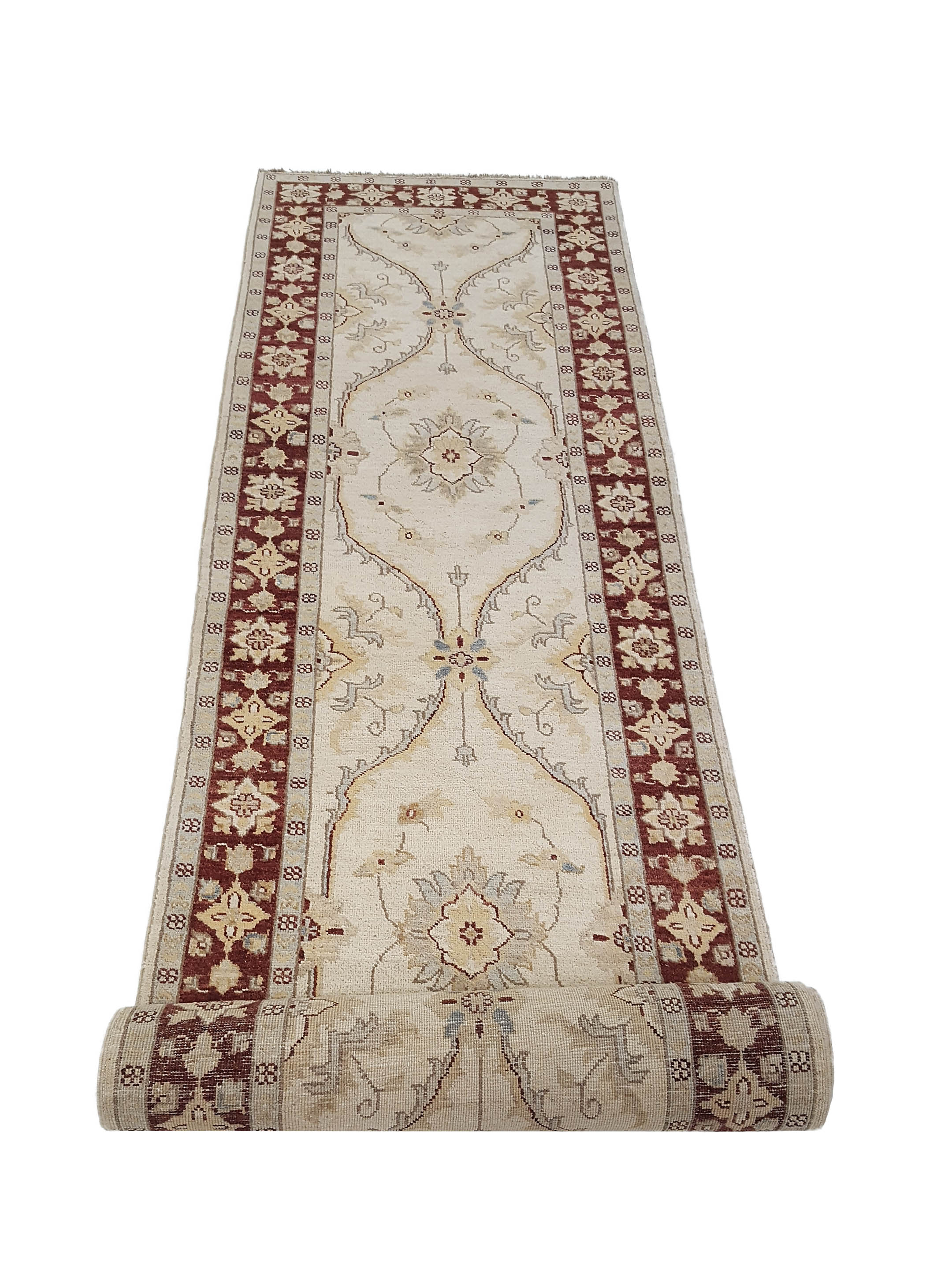 Ziegler Hand Knotted Ivory 3x10 - Image 3 of 6