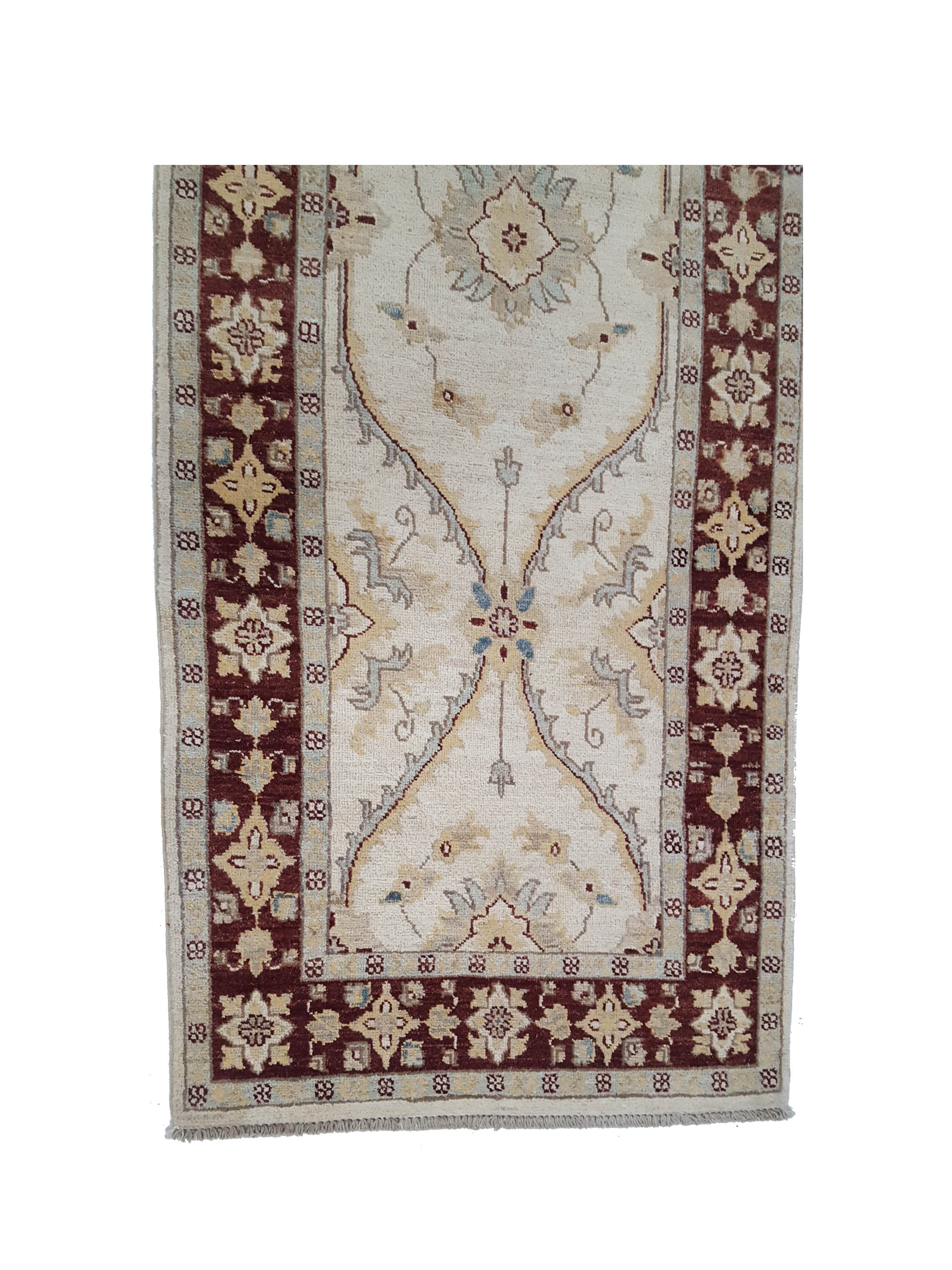 Ziegler Hand Knotted Ivory 3x10 - Image 4 of 6