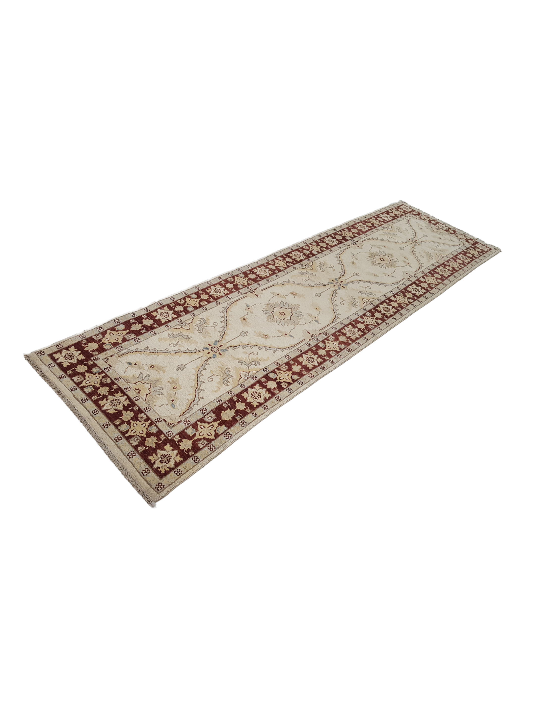 Ziegler Hand Knotted Ivory 3x10 - Image 6 of 6