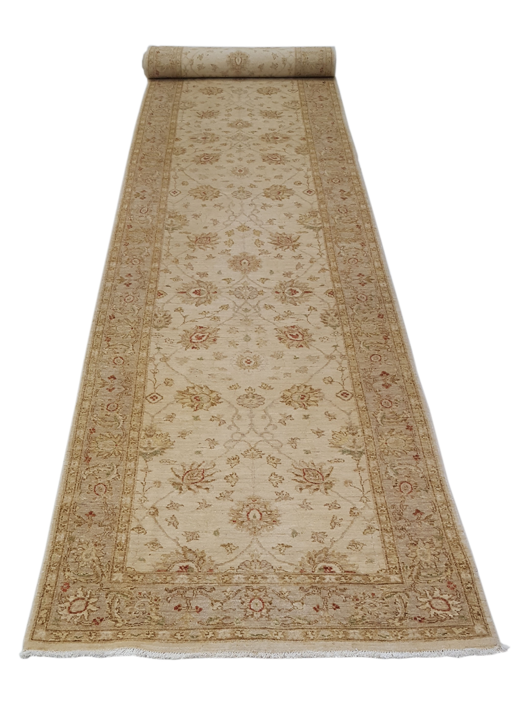 Ziegler Hand Knotted Ivory 4x20 - Image 2 of 7