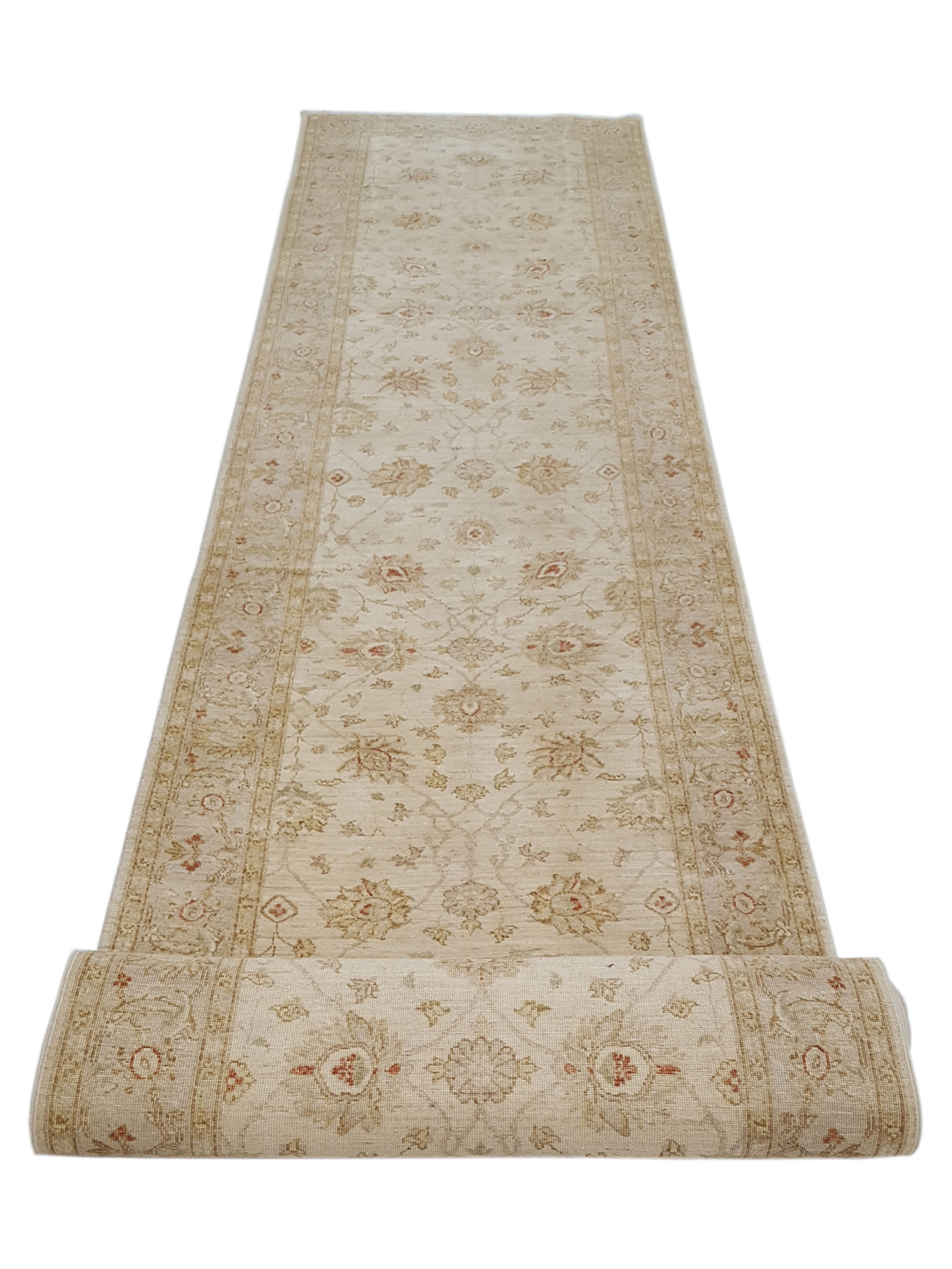 Ziegler Hand Knotted Ivory 4x20 - Image 3 of 7