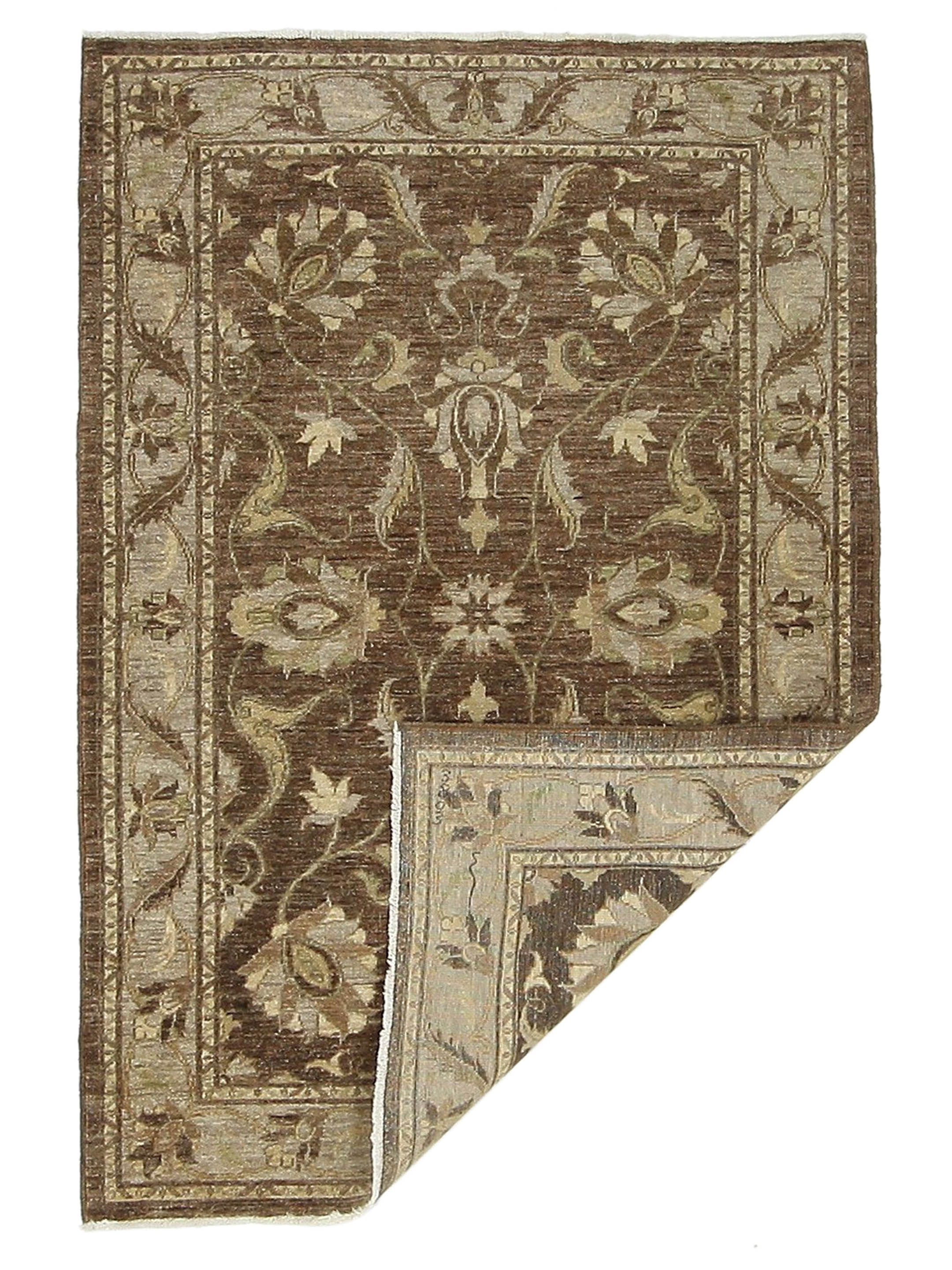 Ziegler Hand Knotted Brown 4x6 - Image 5 of 5