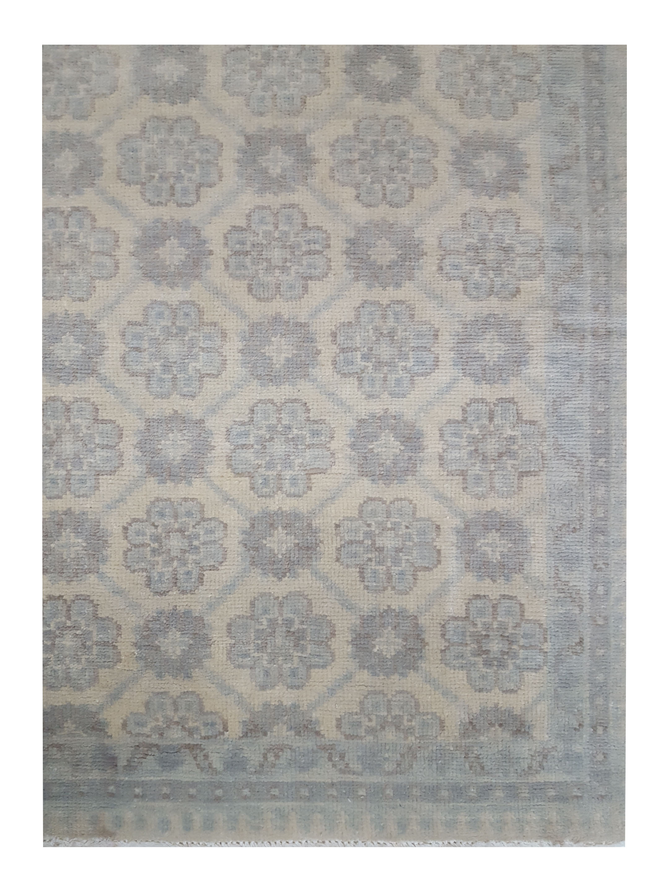 Khotan-In Hand Knotted Blue 13x21 - Image 4 of 7