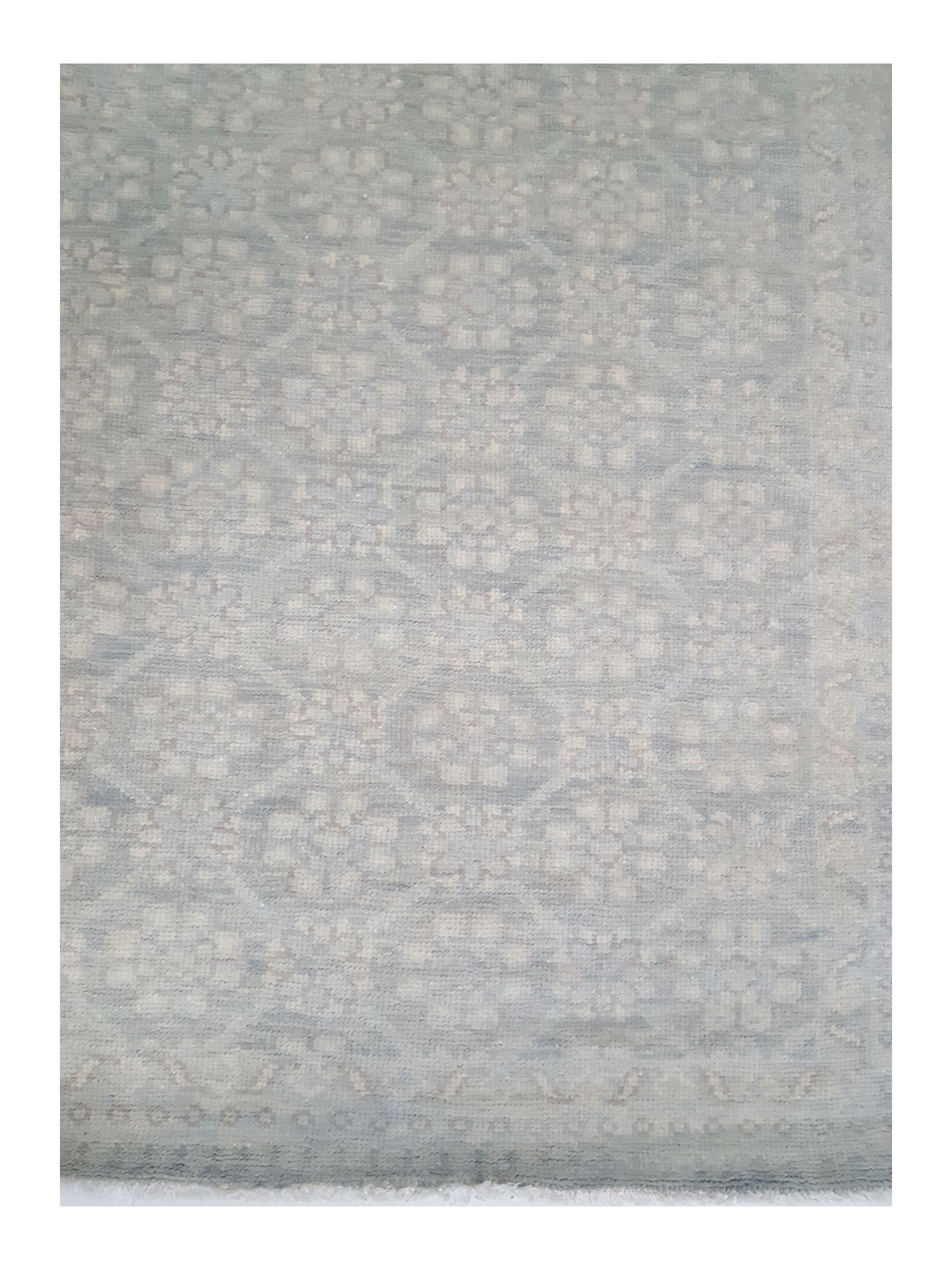 Khotan Hand Knotted Lt.Grey 13x21 - Image 4 of 6