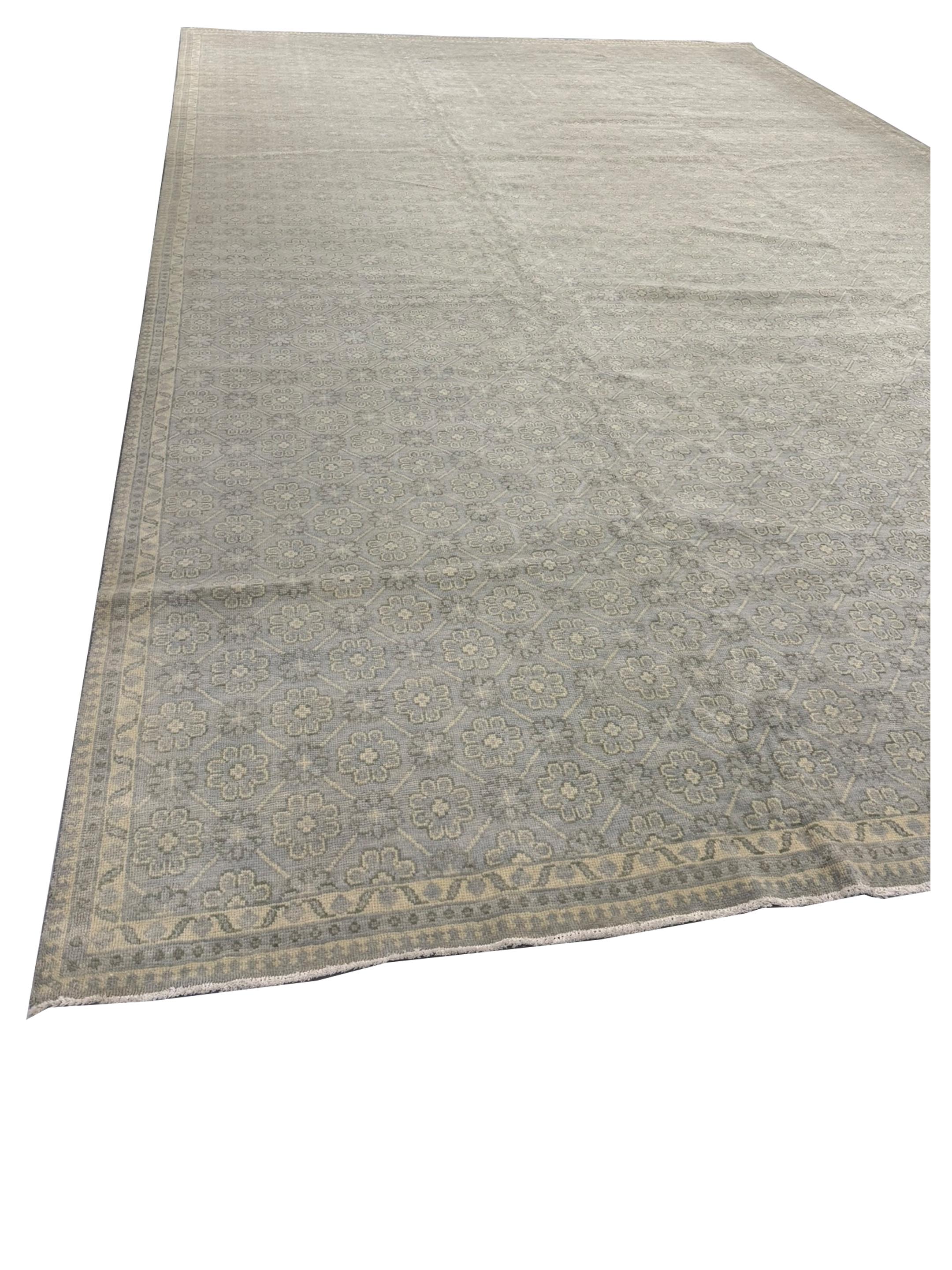 Khotan Hand Knotted Sky 13x21 - Image 7 of 7