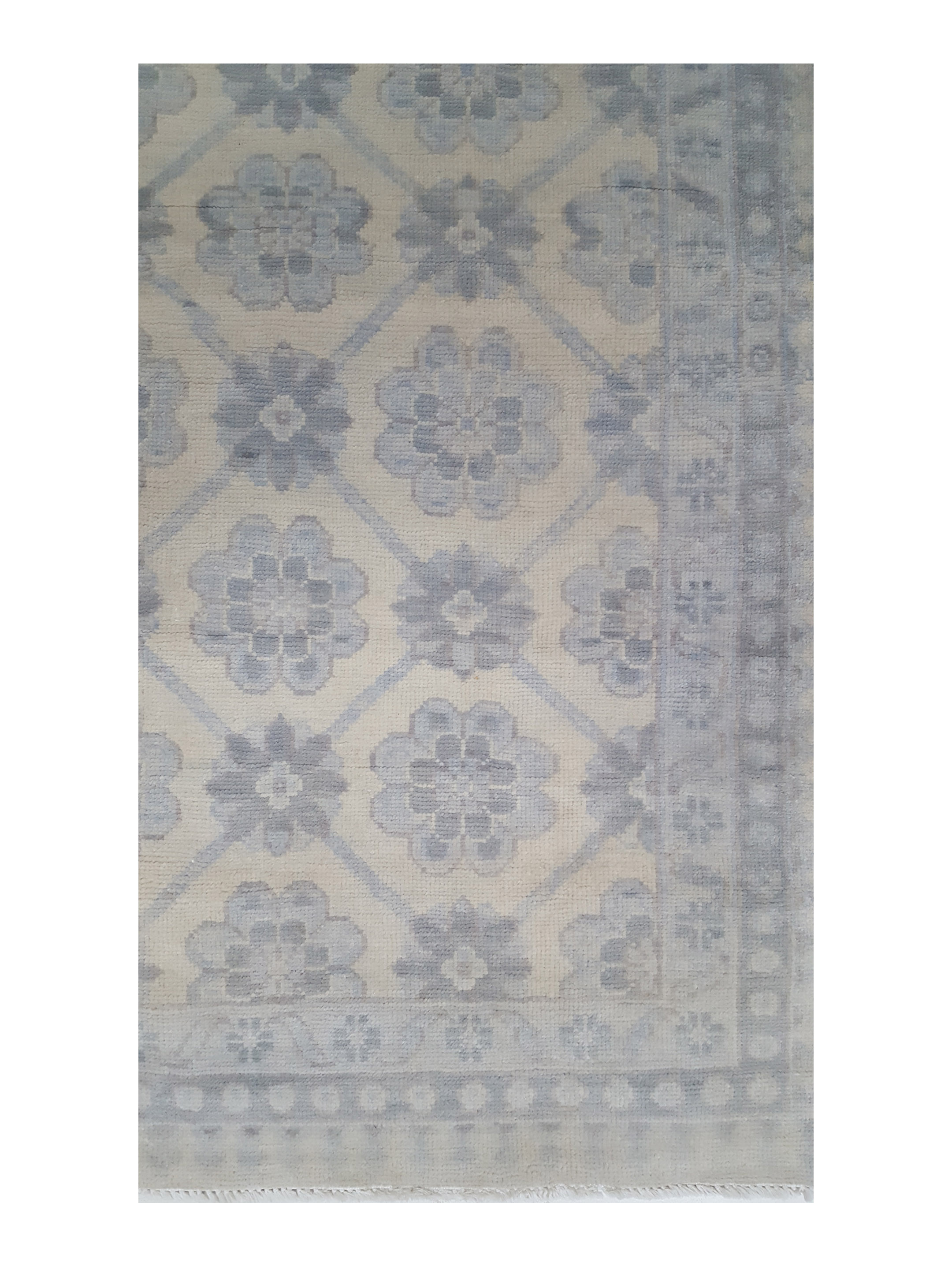 Khotan Hand Knotted Blue 10x14 - Image 4 of 6