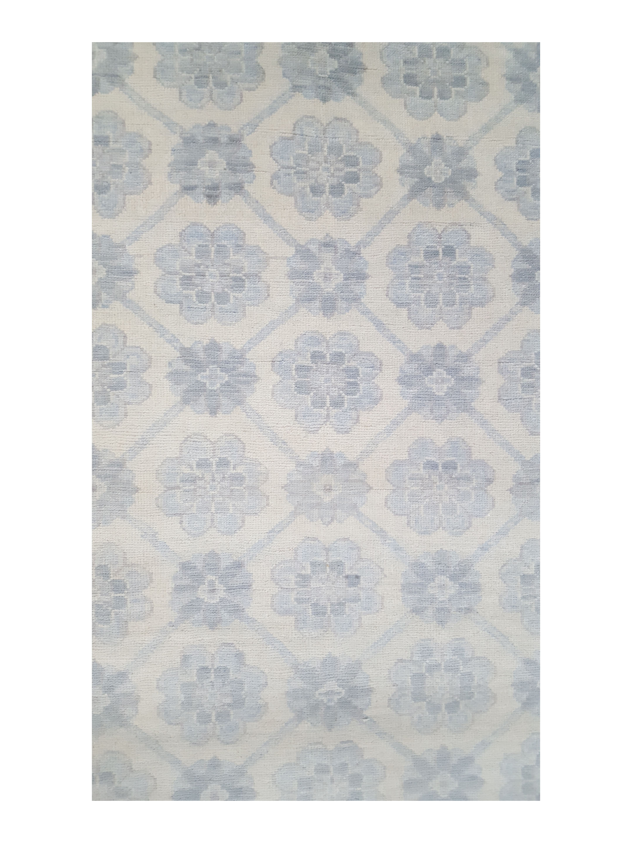 Khotan Hand Knotted Blue 10x14 - Image 5 of 6