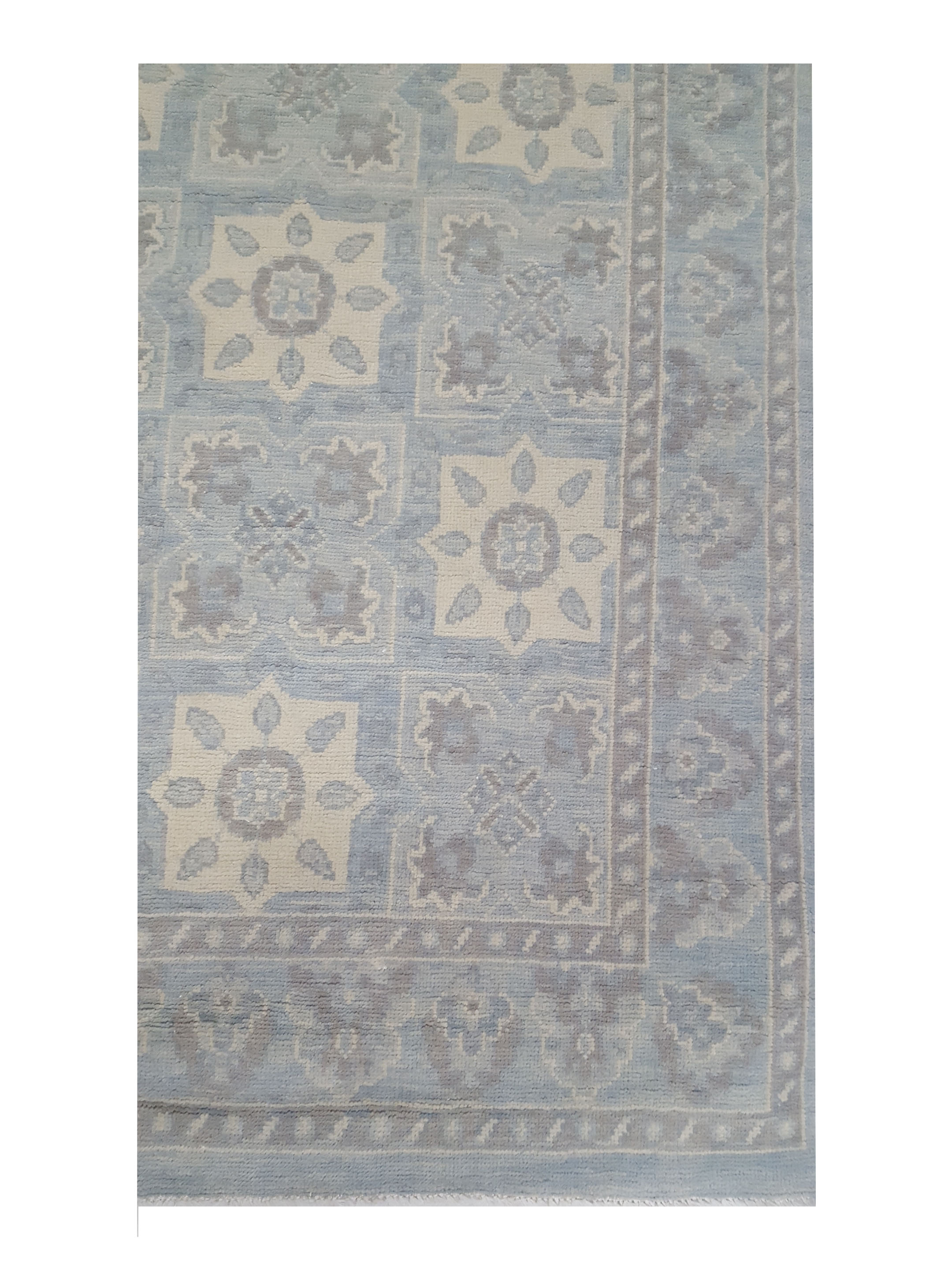 Khotan Hand Knotted Blue 10x14 - Image 4 of 6