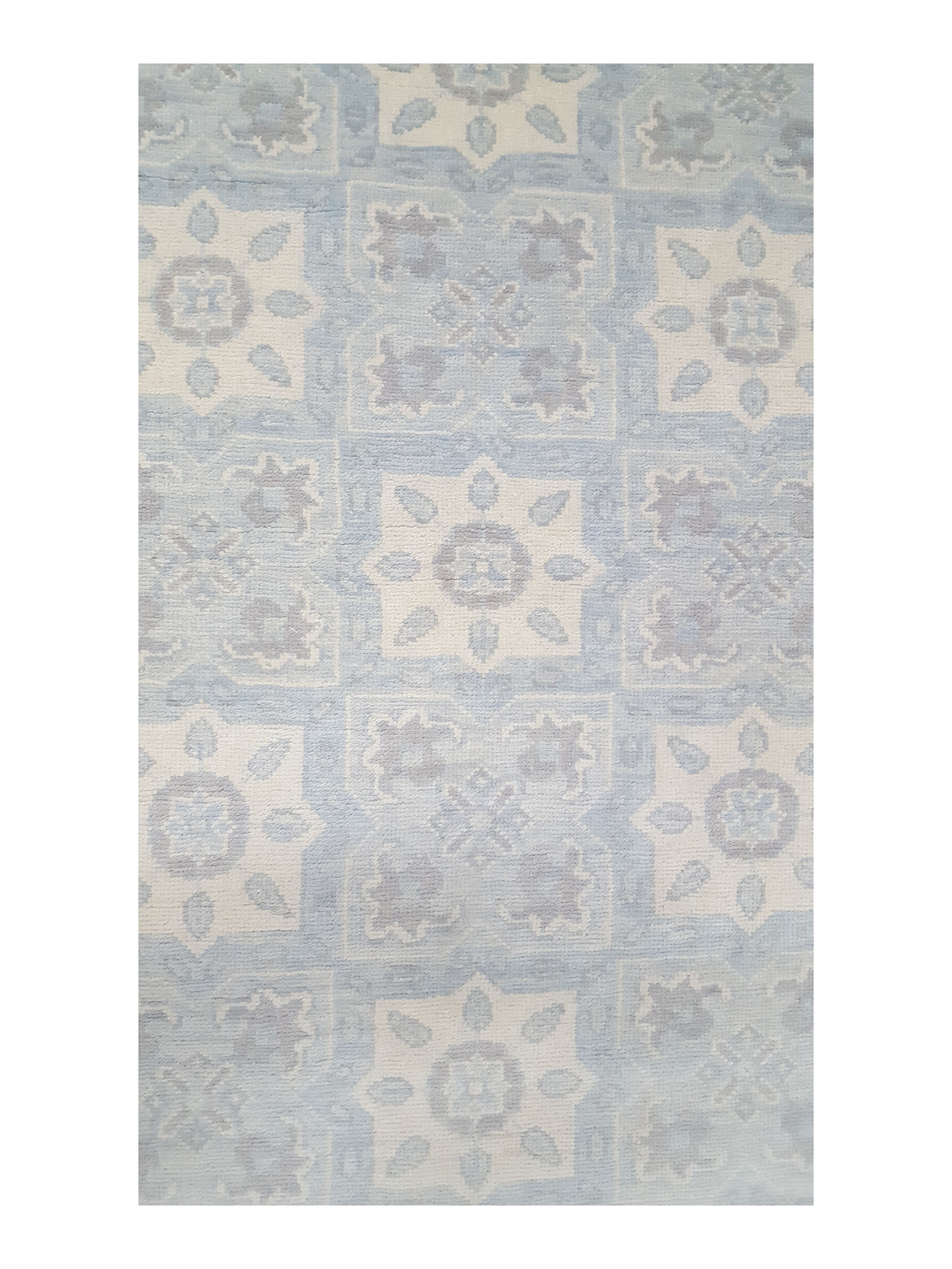 Khotan Hand Knotted Blue 10x14 - Image 5 of 6