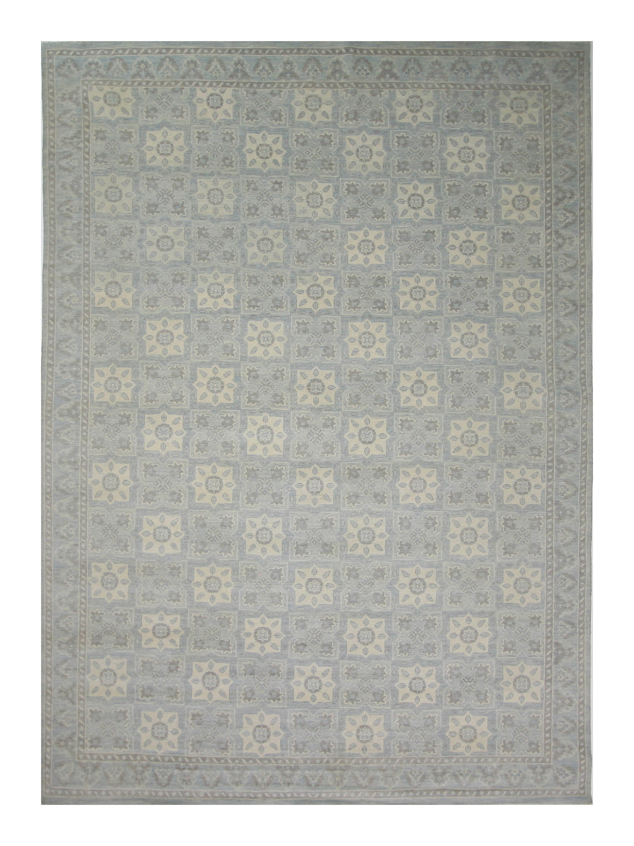 Khotan Hand Knotted Blue 10x14