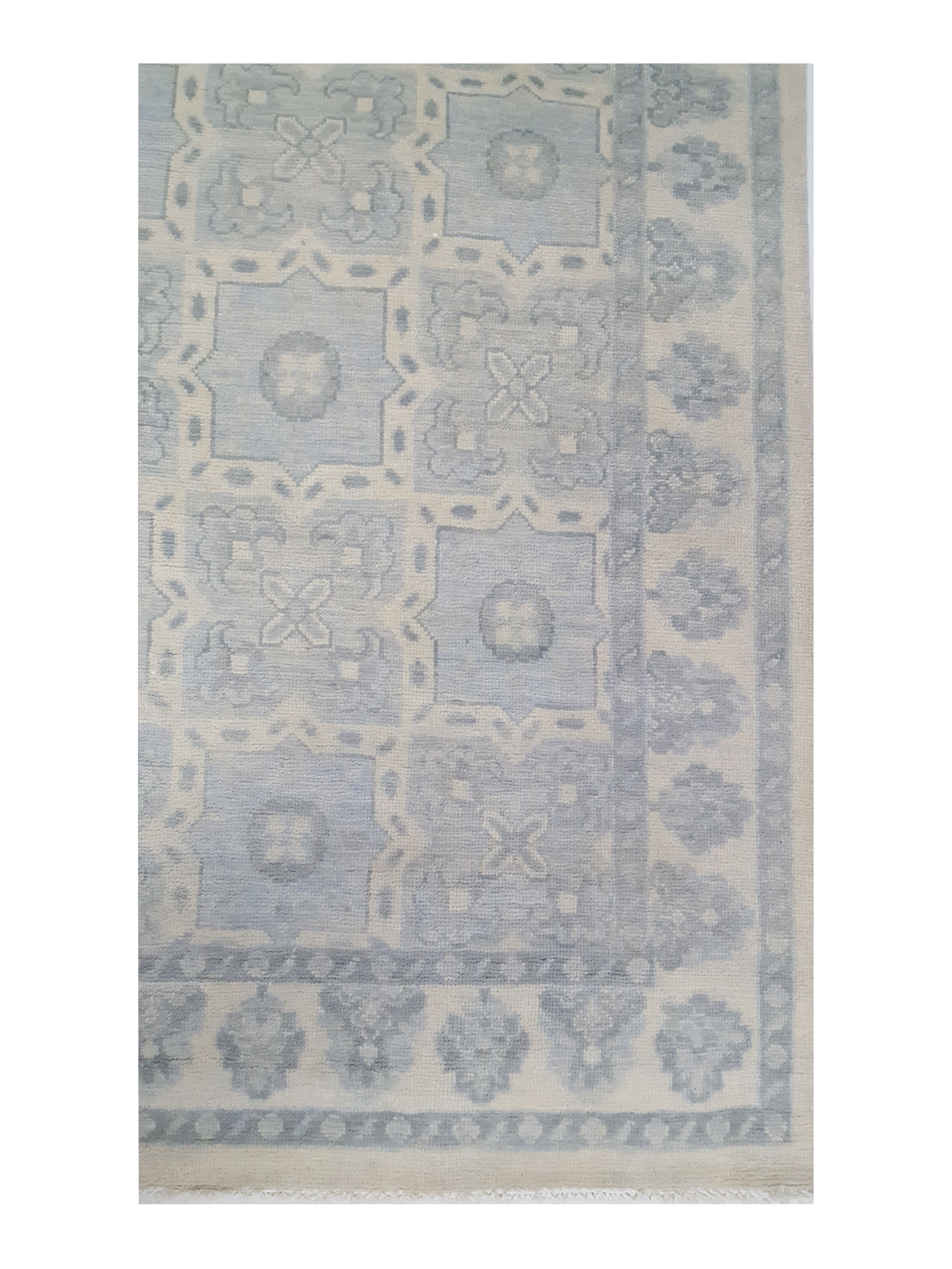 Khotan Hand Knotted Blue 10x14 - Image 4 of 6