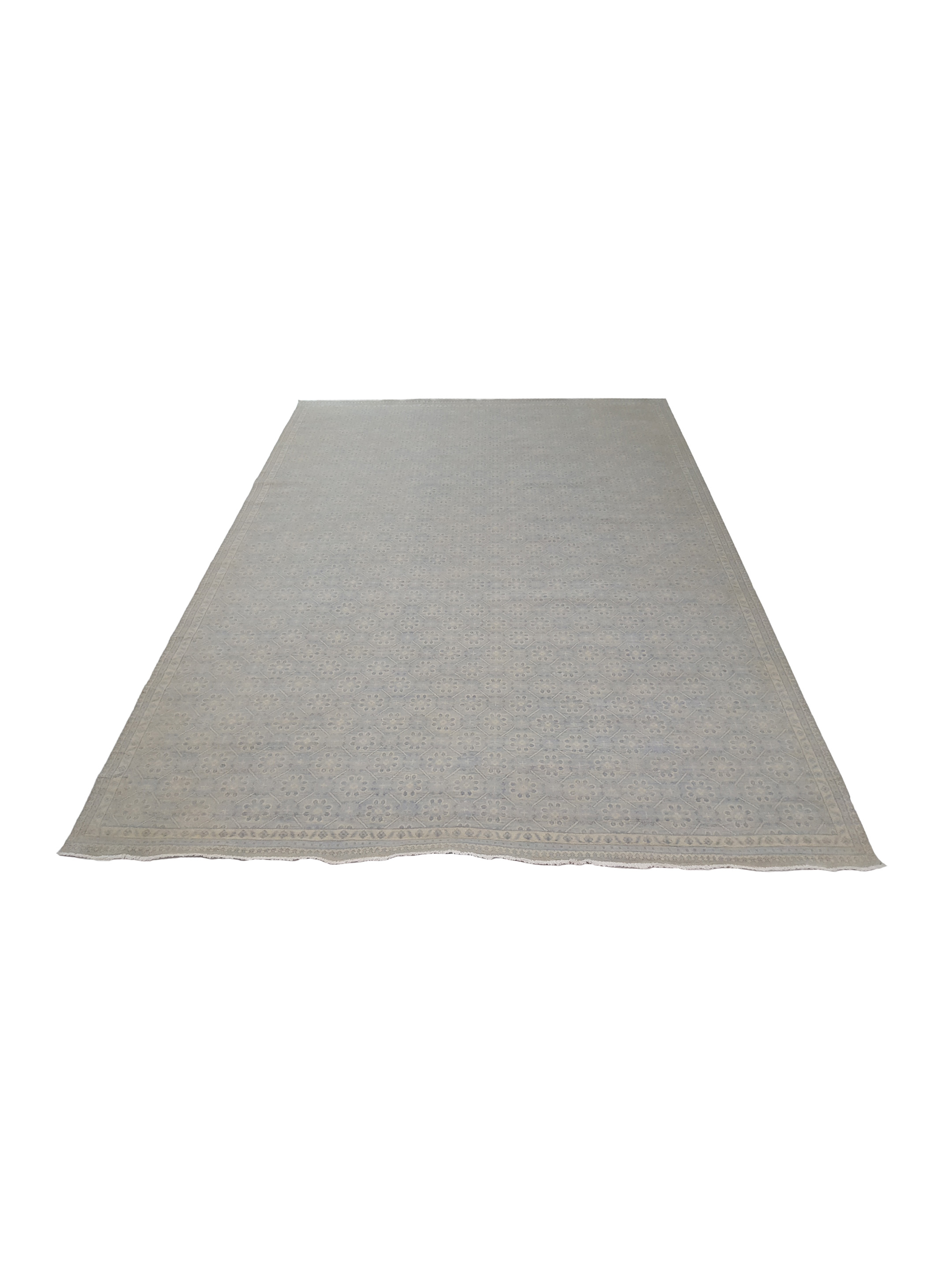 Khotan Hand Knotted Grey Blue 10x14 - Image 2 of 6