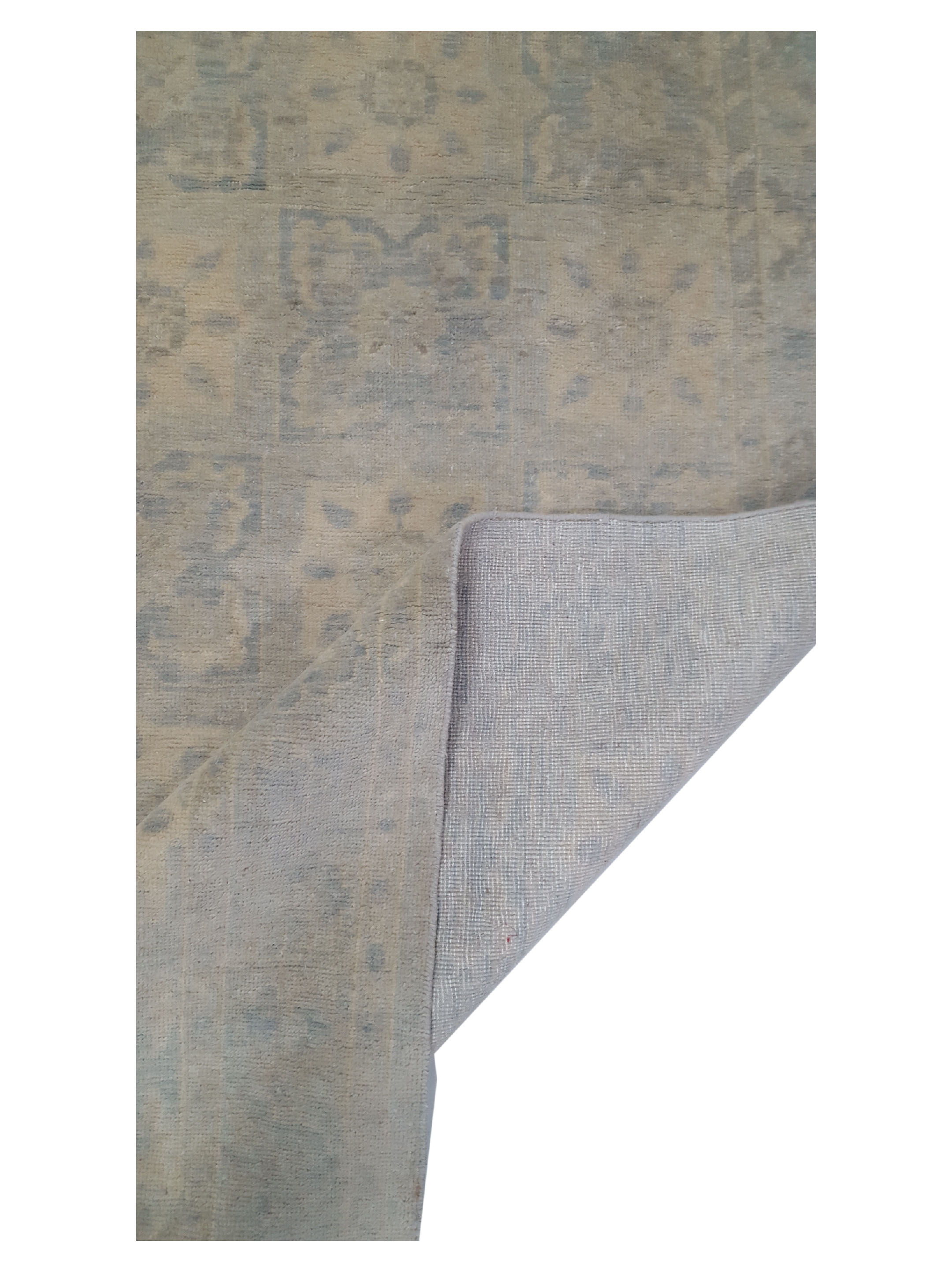 Khotan Hand Knotted Blue 10x10 - Image 3 of 6