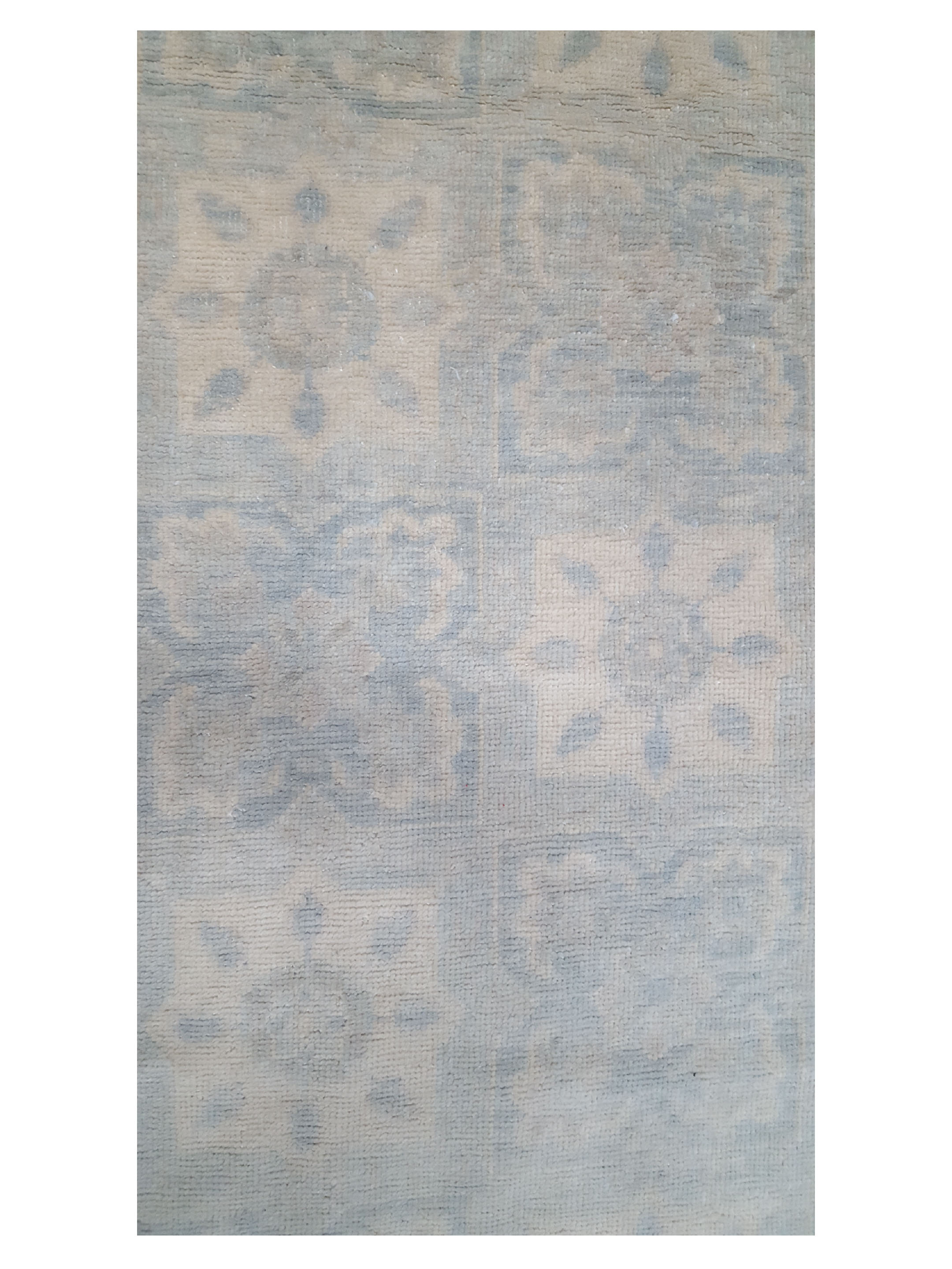 Khotan Hand Knotted Blue 10x10 - Image 5 of 6
