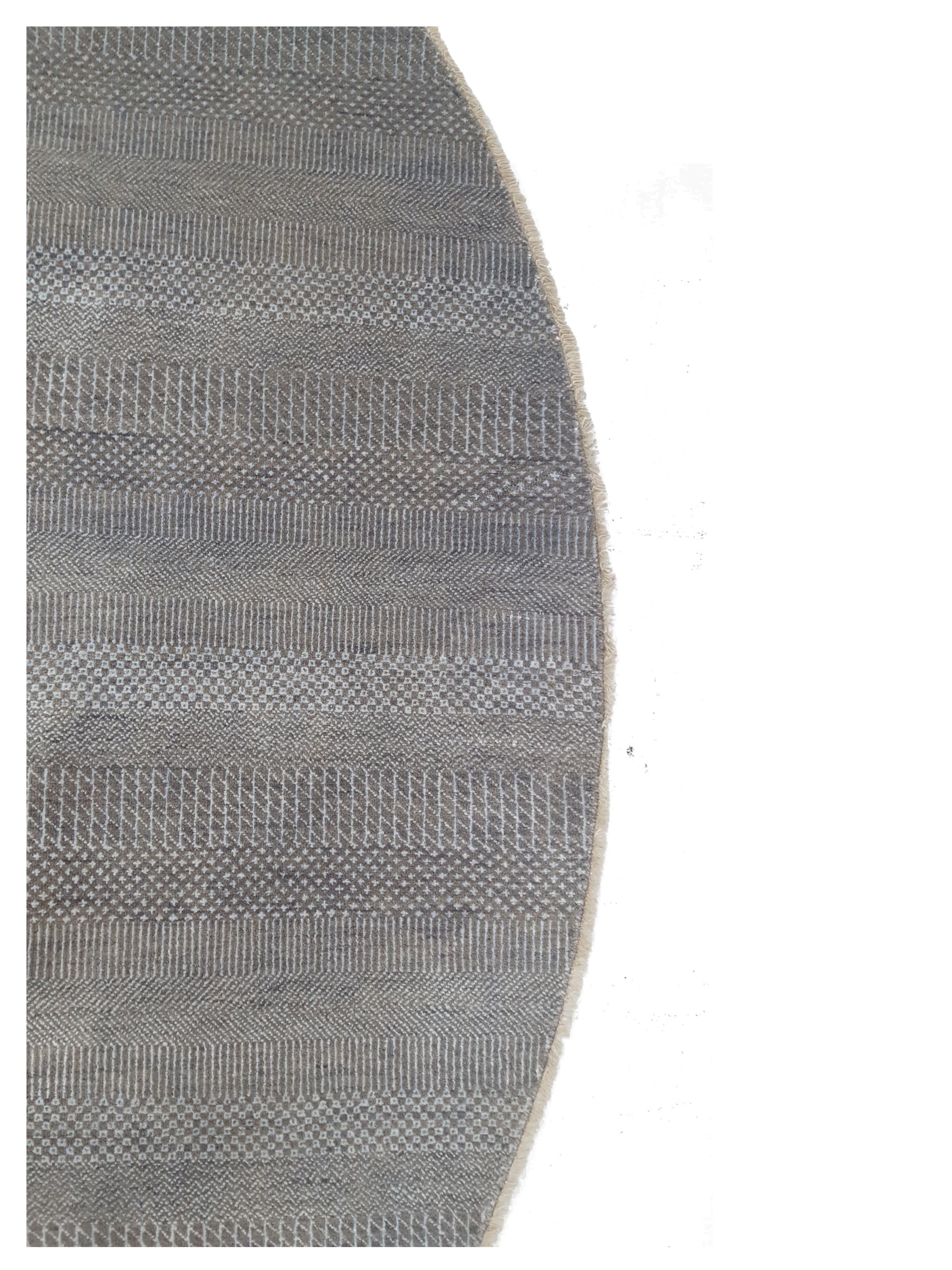 Touch Hand Knotted Grey Blue 10x10 - Image 3 of 4
