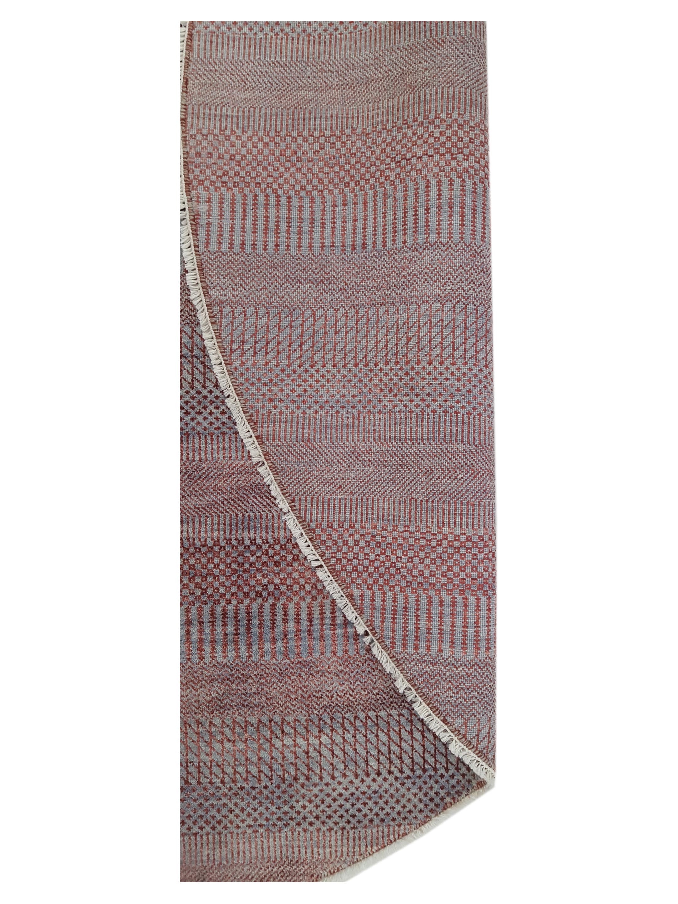Touch Hand Knotted Grey 8x8 - Image 3 of 6