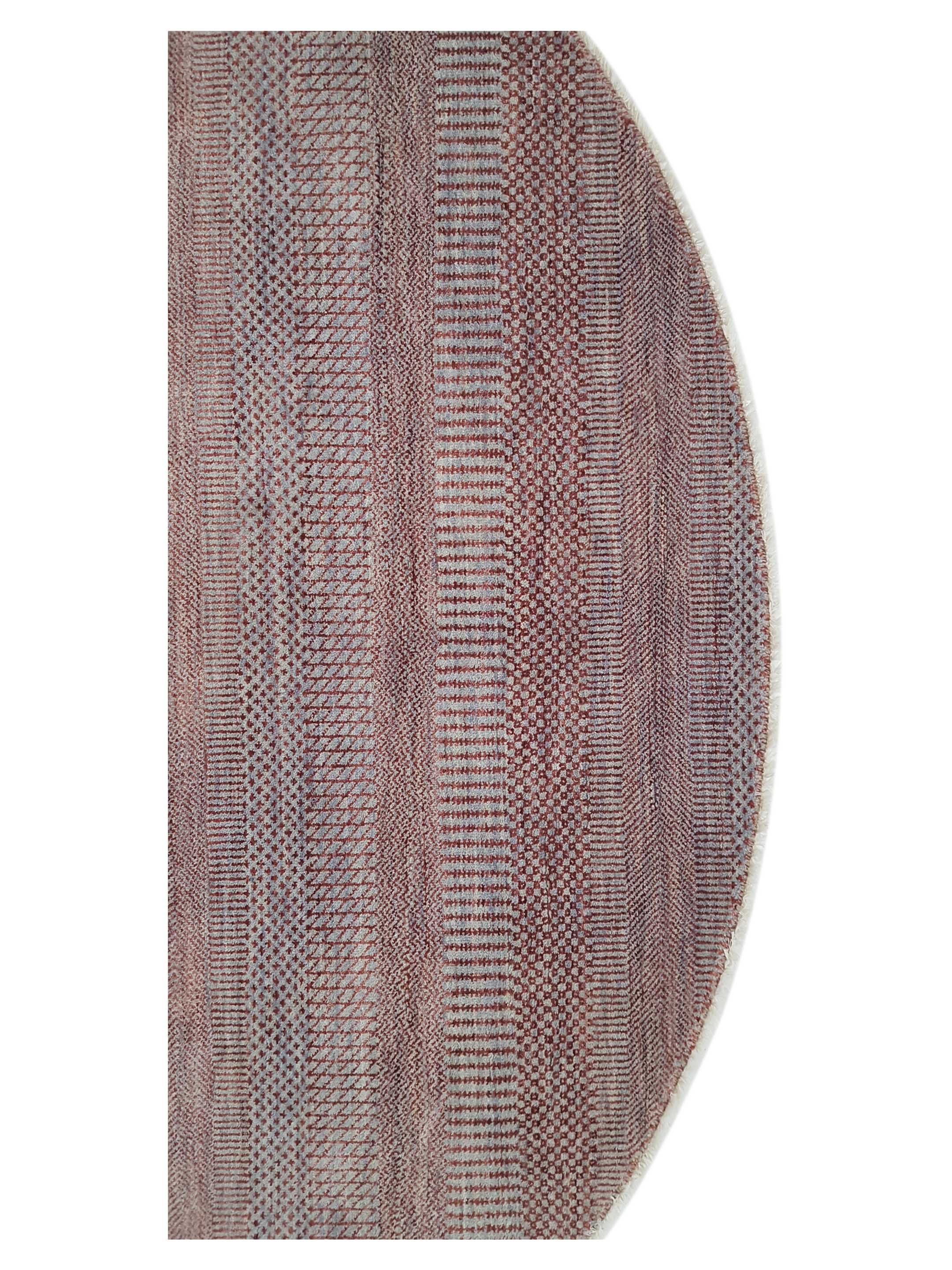 Touch Hand Knotted Grey 8x8 - Image 4 of 6