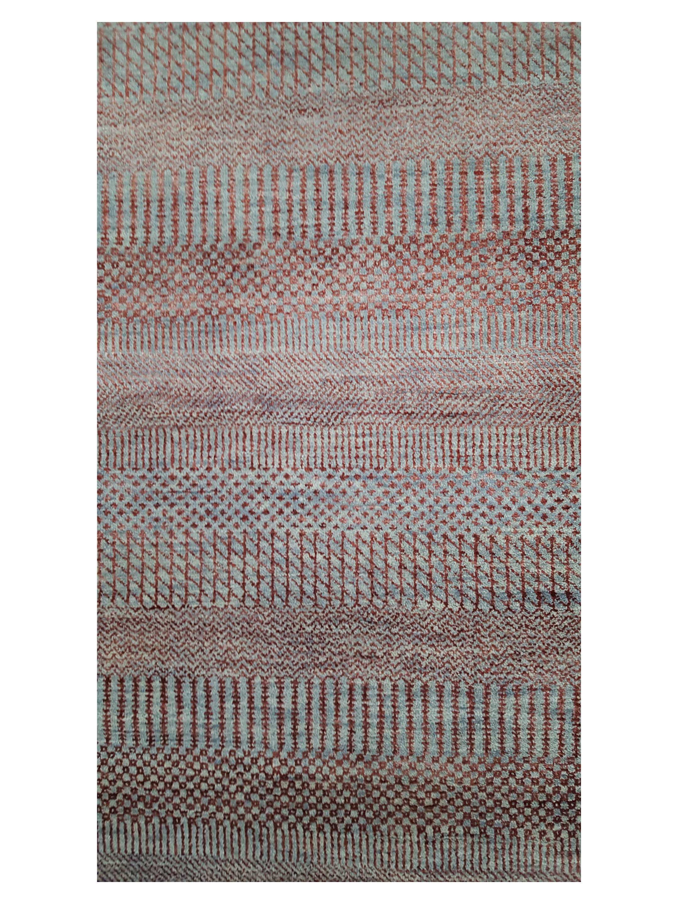 Touch Hand Knotted Grey 8x8 - Image 5 of 6