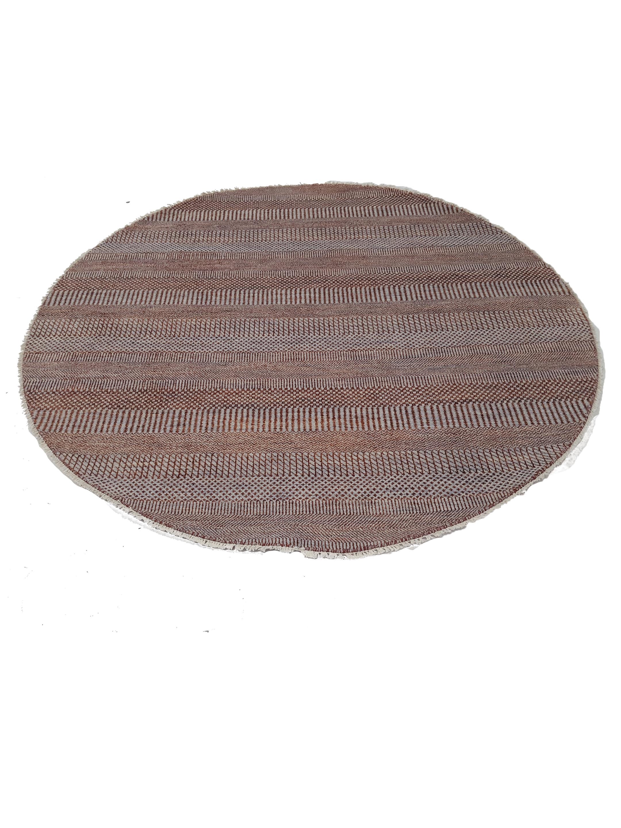 Touch Hand Knotted Rust 6x6 - Image 2 of 4