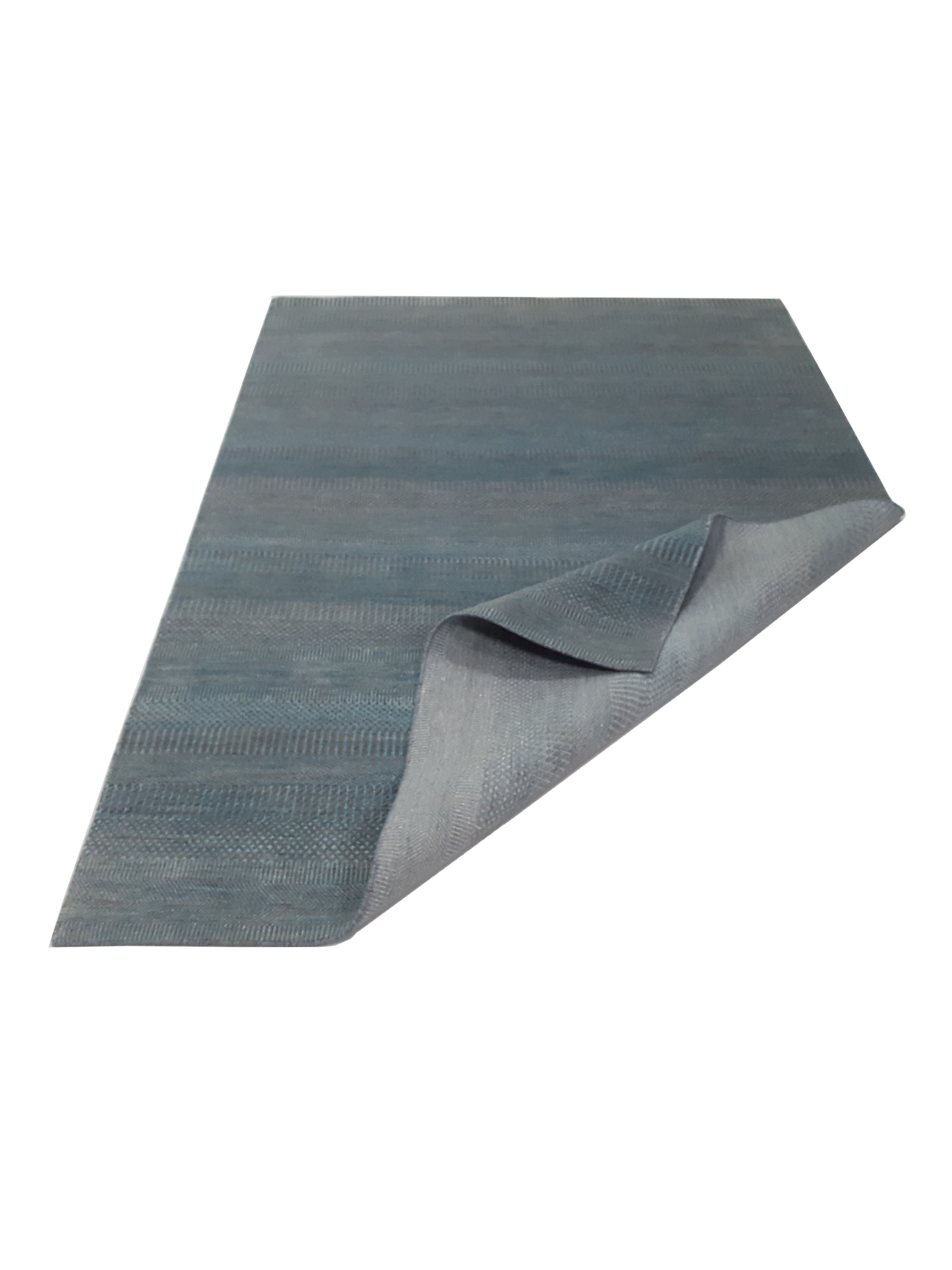 Touch Hand Knotted Aqua 6x9 - Image 3 of 6