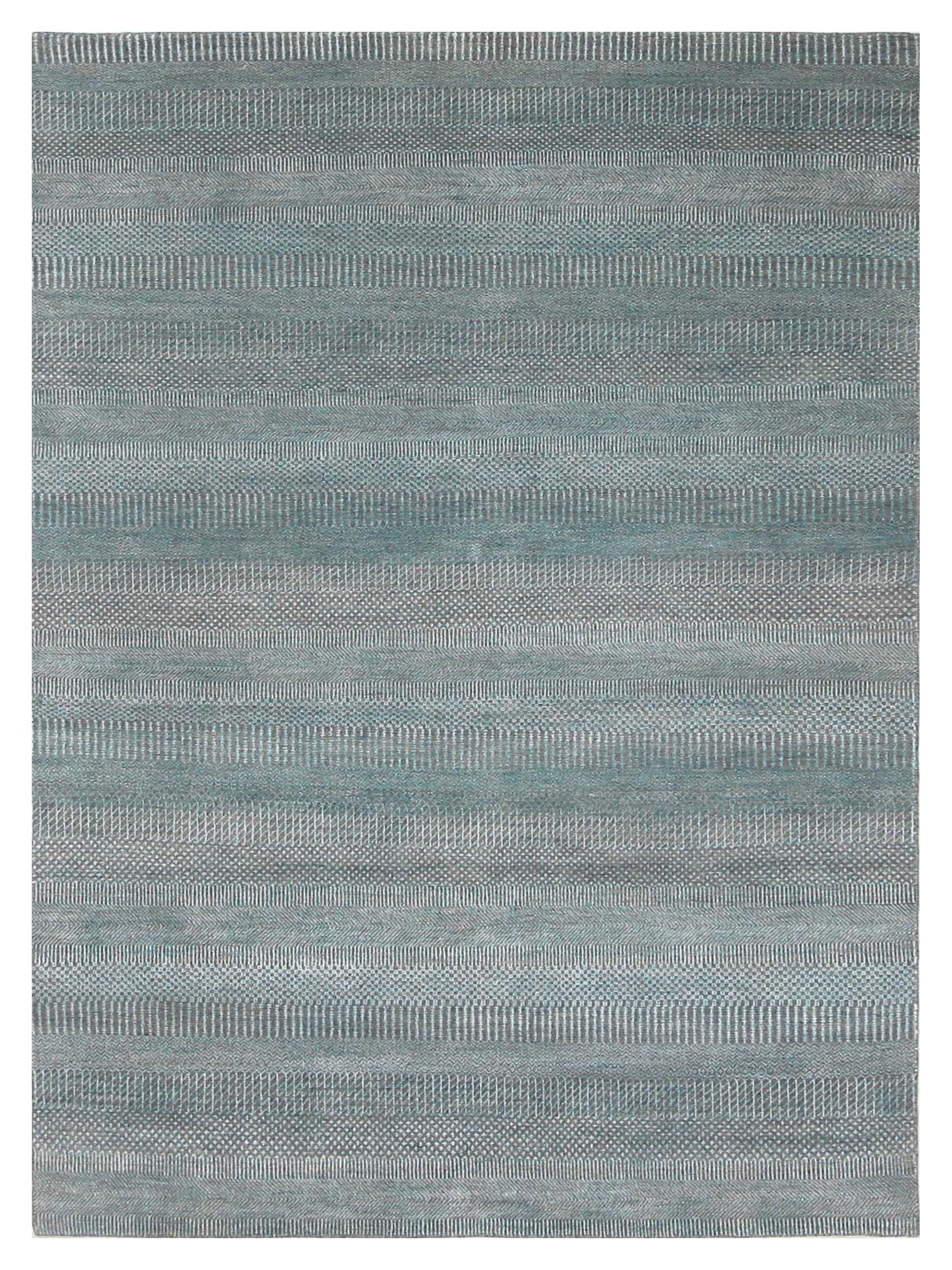 Touch Hand Knotted Aqua 6x9