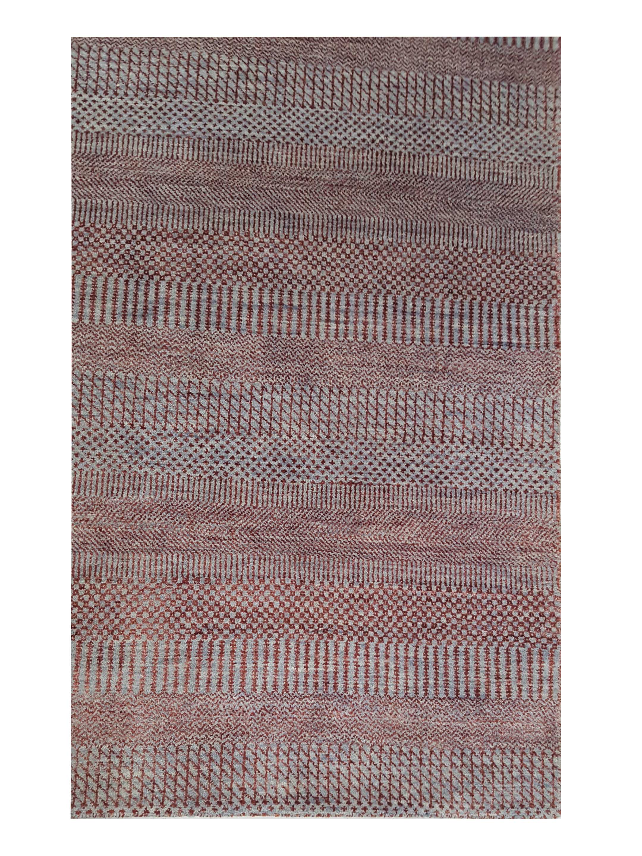 Touch Hand Knotted Grey 4x6 - Image 4 of 6