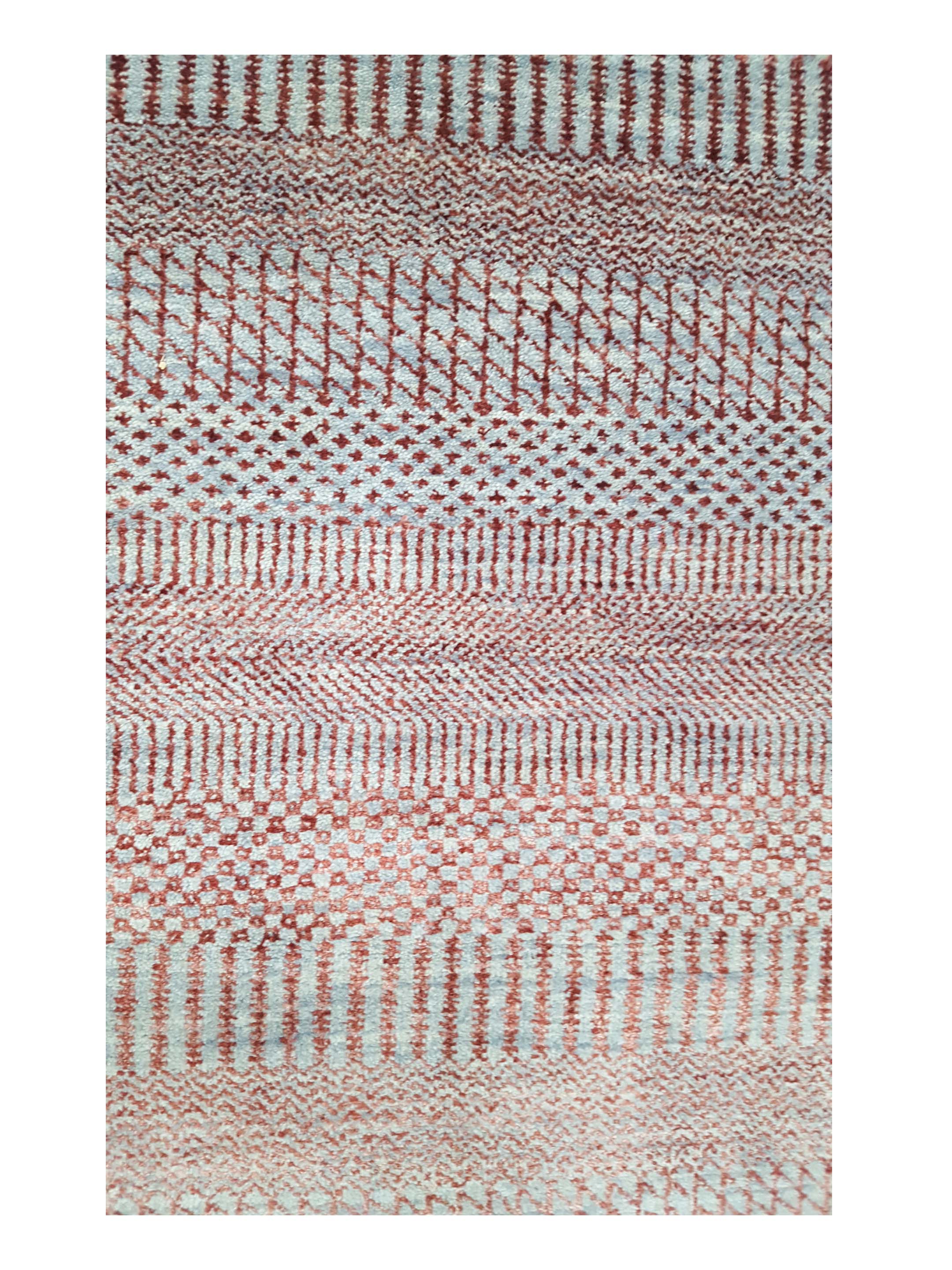 Touch Hand Knotted Grey 4x6 - Image 5 of 6