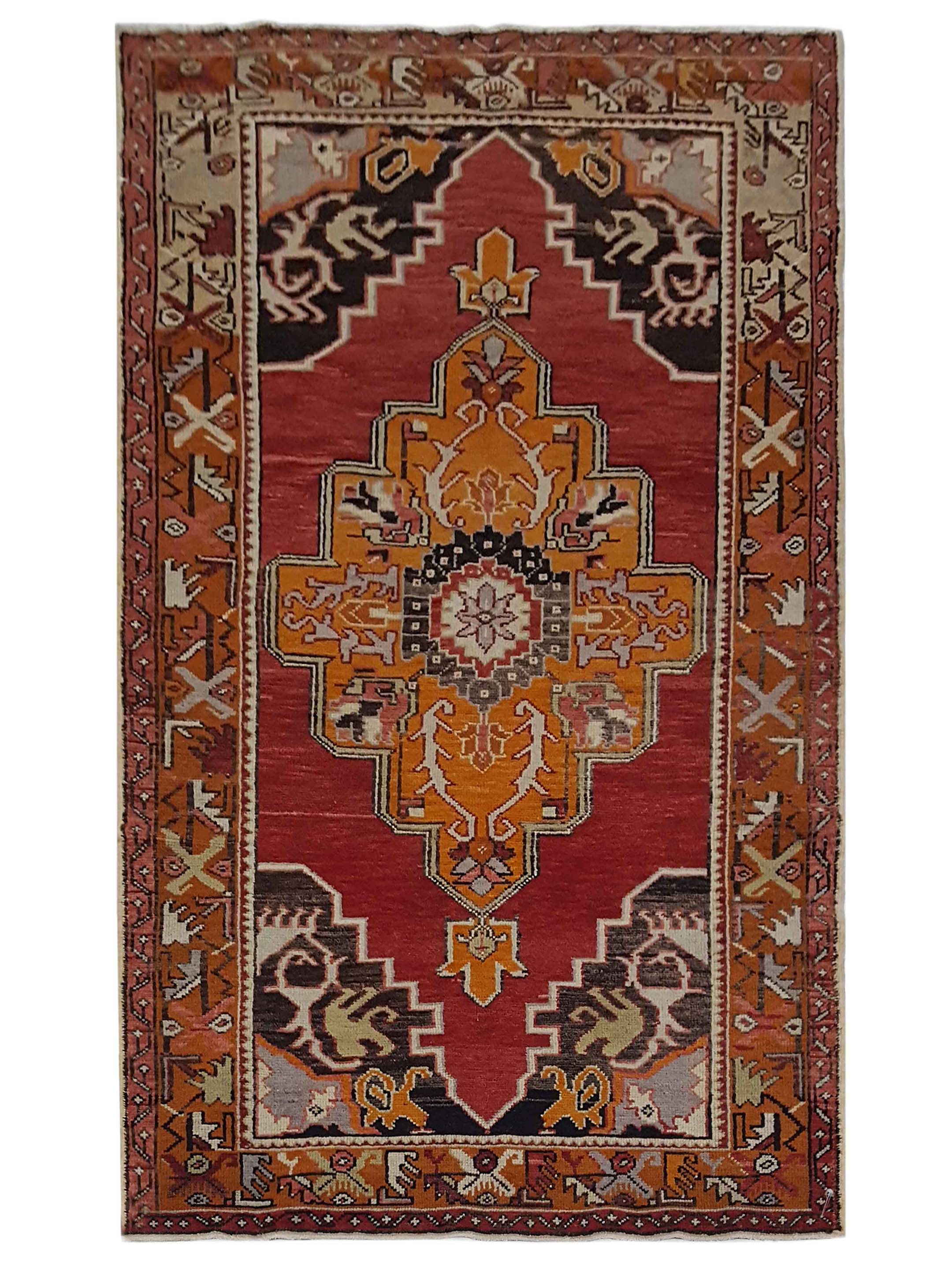 Anatolian Hand Knotted Orange 4x7