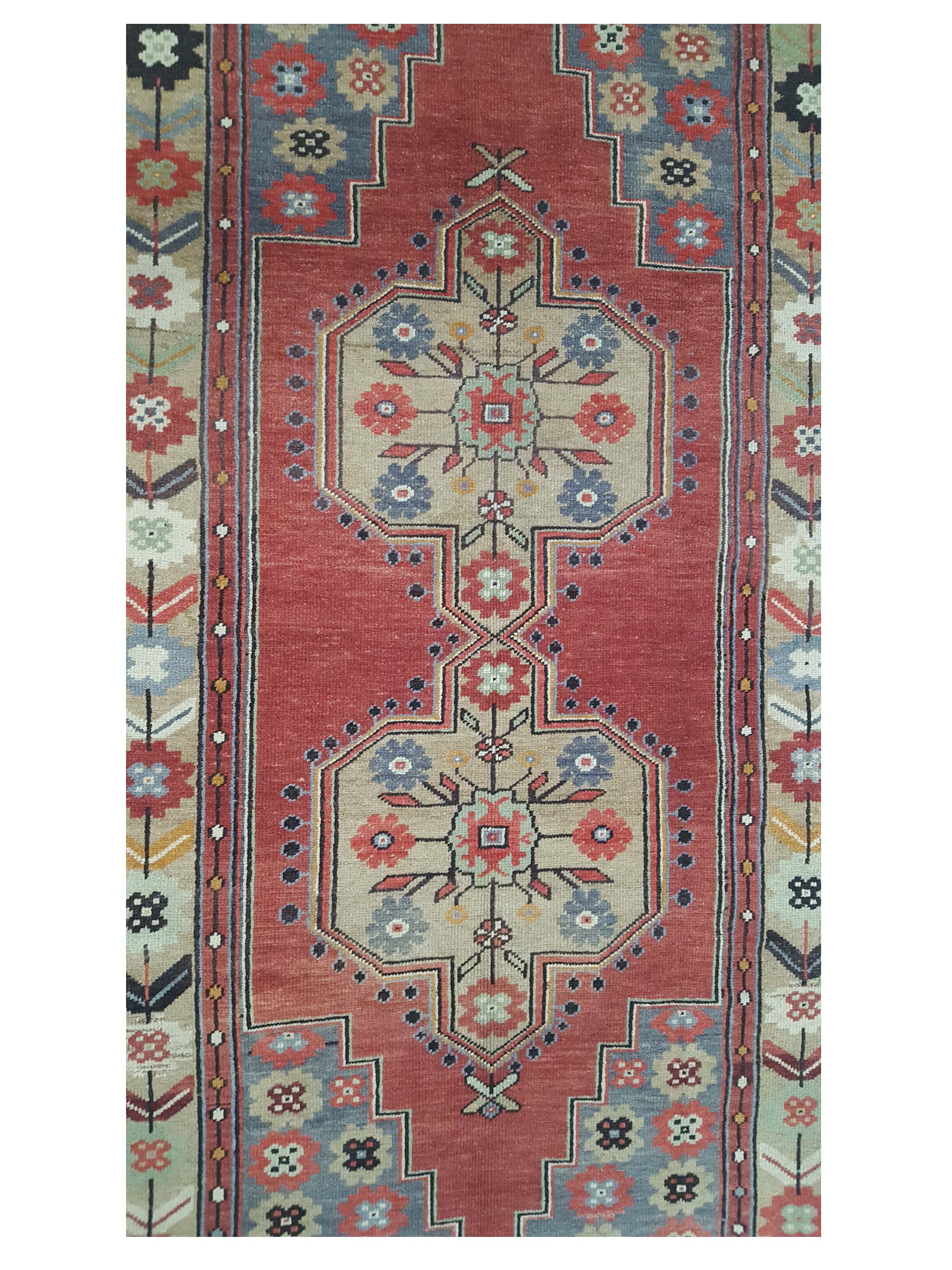 Anatolian Hand Knotted Red 4x8 - Image 5 of 5