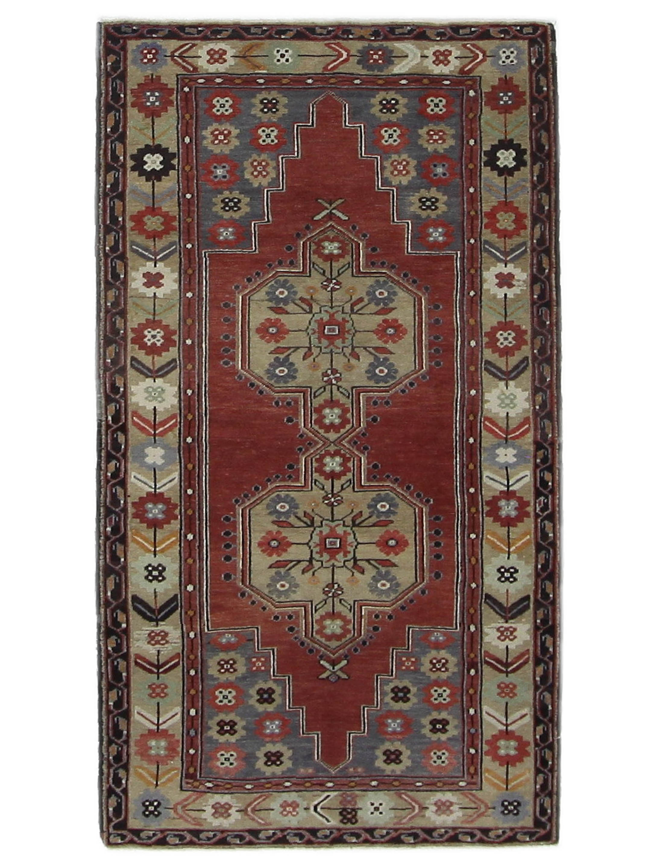 Anatolian Hand Knotted Red 4x8