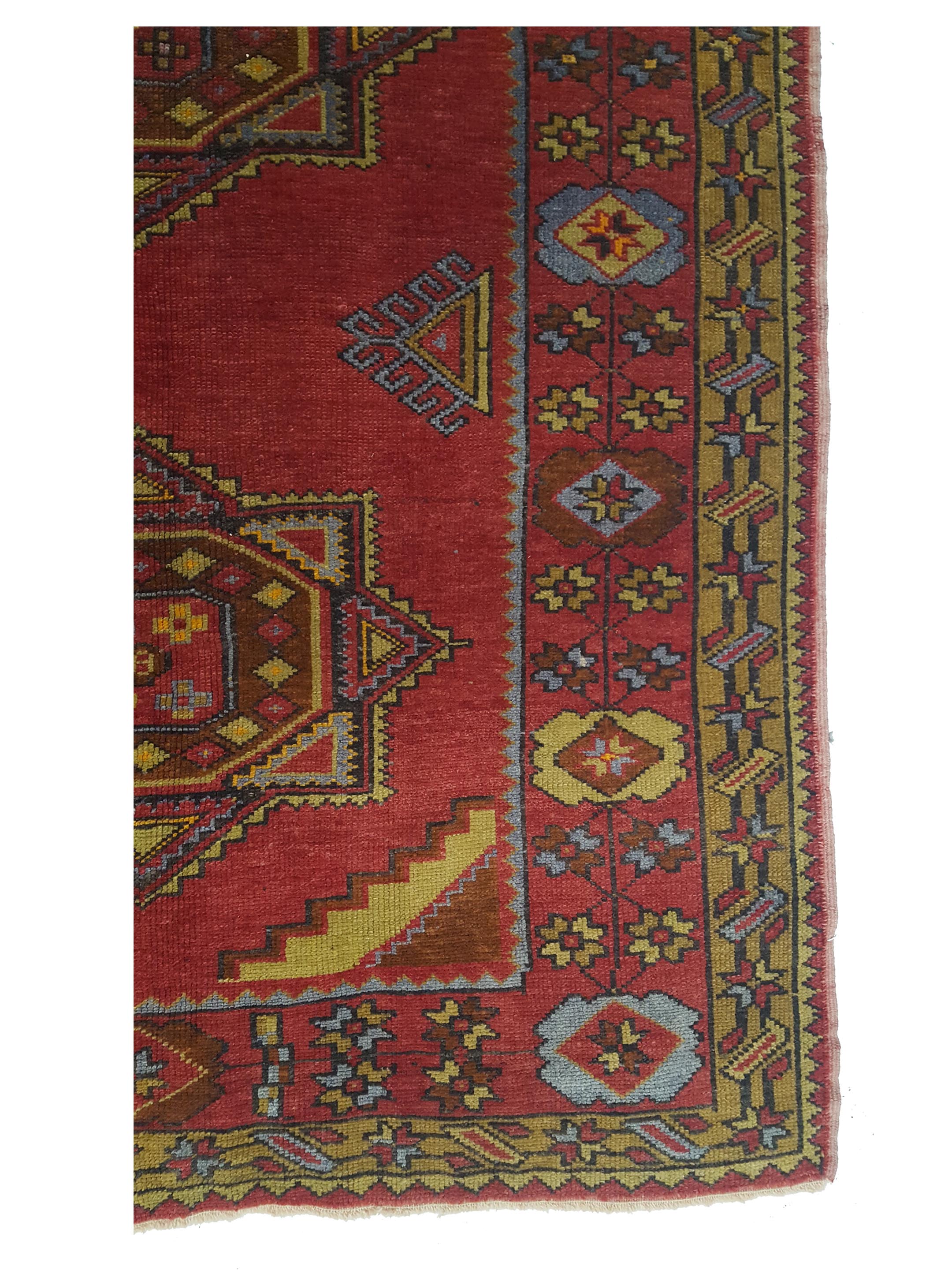 Anatolian Hand Knotted Orange 4x11 - Image 4 of 5