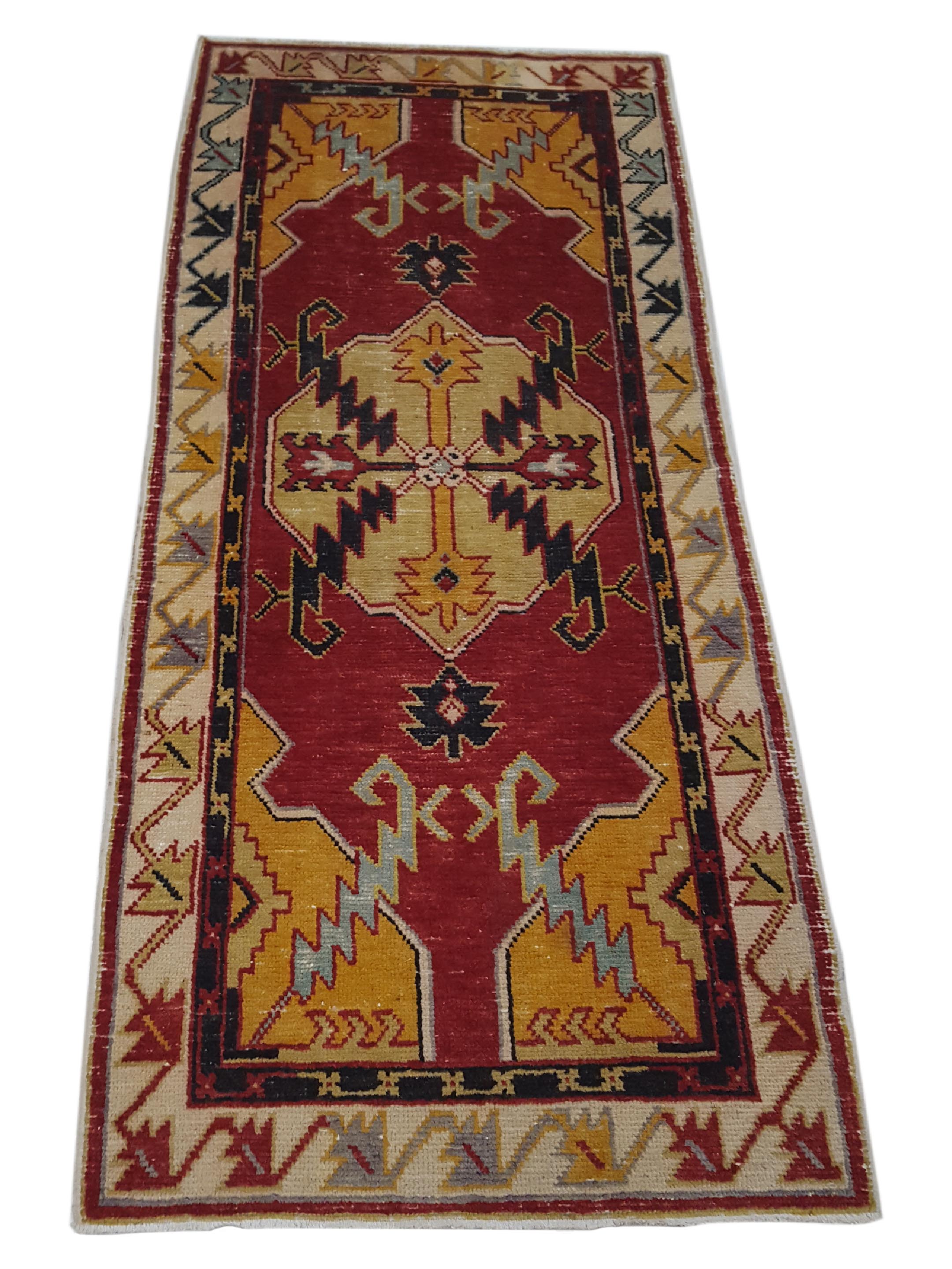 Anatolian Hand Knotted Red 2.6x6 - Image 2 of 5