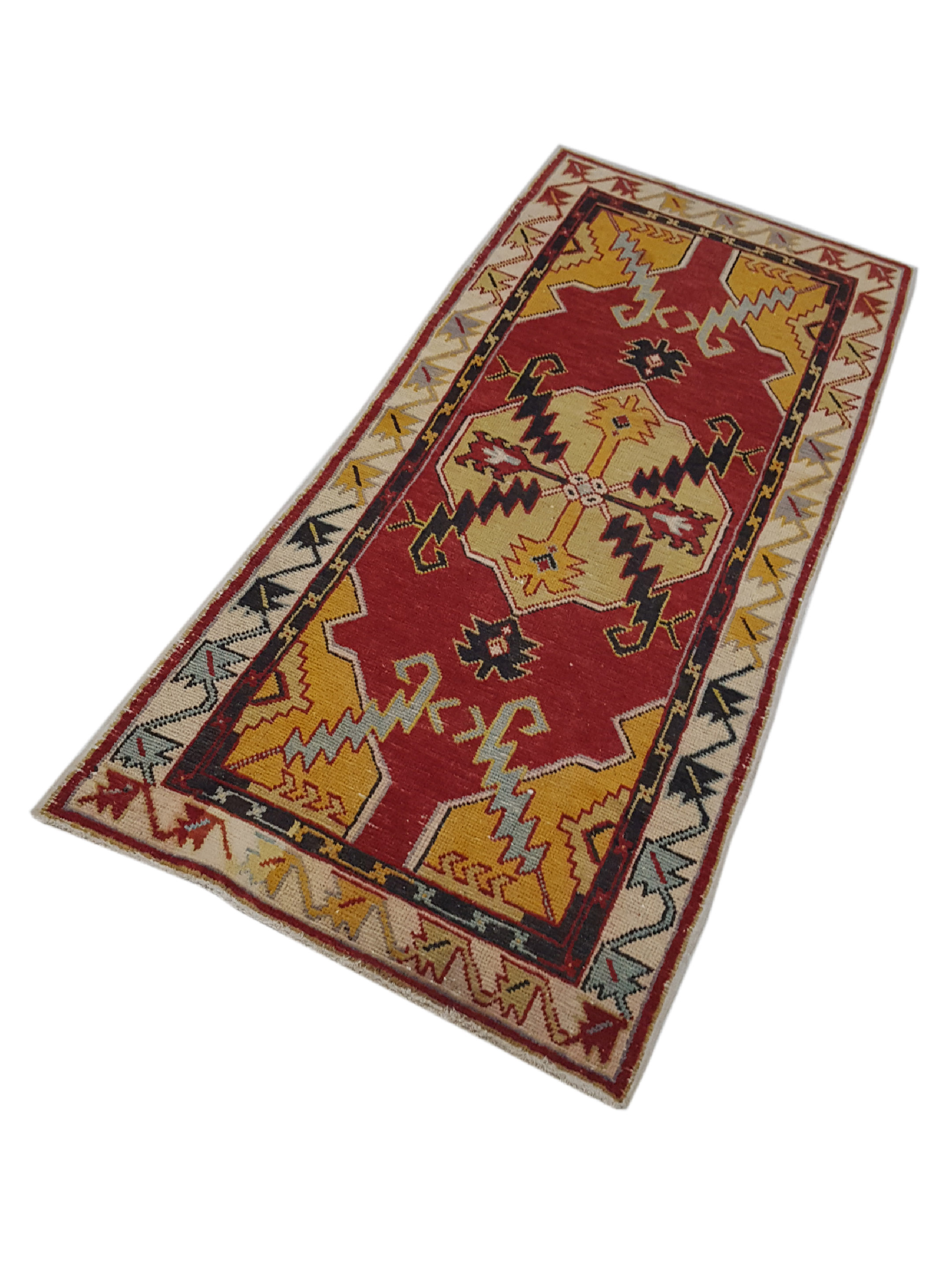 Anatolian Hand Knotted Red 2.6x6 - Image 5 of 5